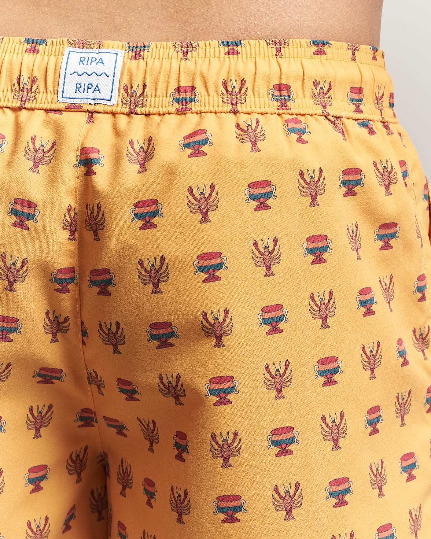 Heren | Zwembroek | Ripa Ripa | Printed Swimshorts Yellow