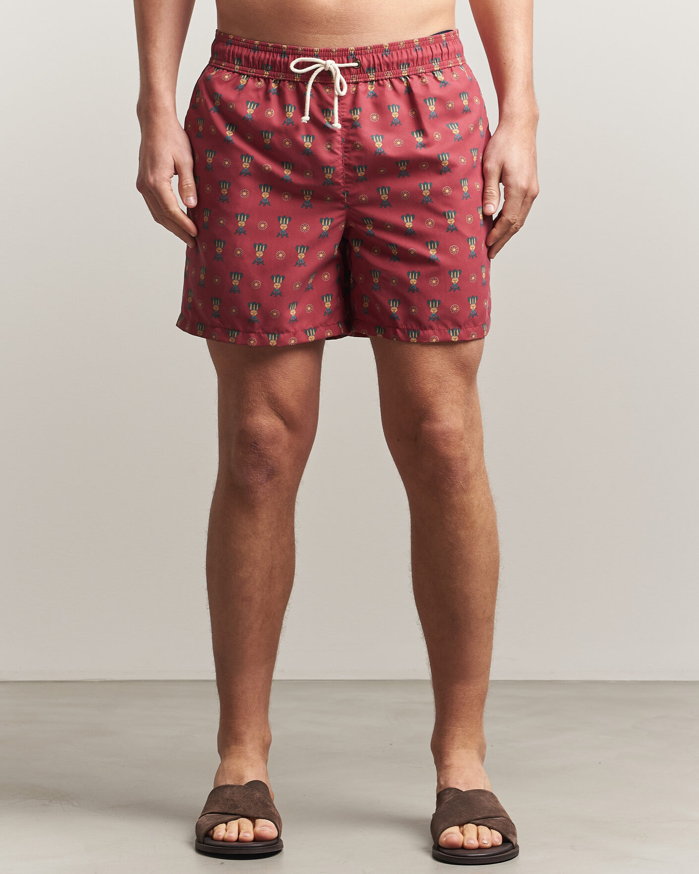 Heren | Zwembroek | Ripa Ripa | Printed Swimshorts Red