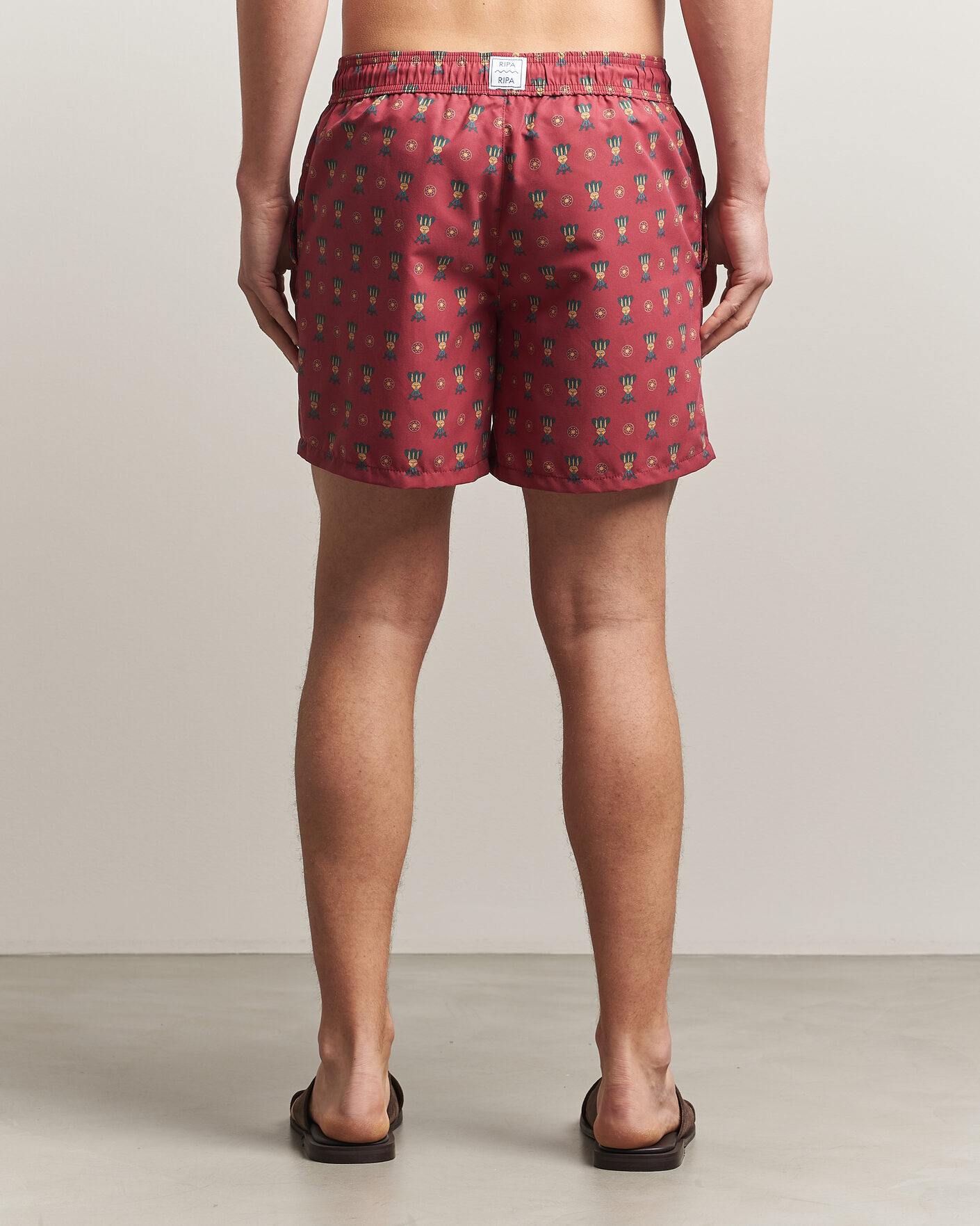Heren | Zwembroek | Ripa Ripa | Printed Swimshorts Red