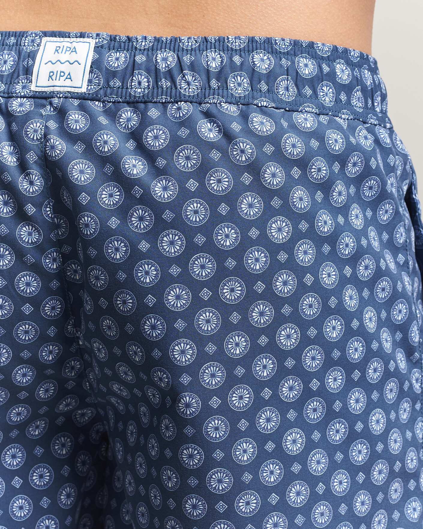 Heren | Zwembroek | Ripa Ripa | Printed Swimshorts Dark Blue