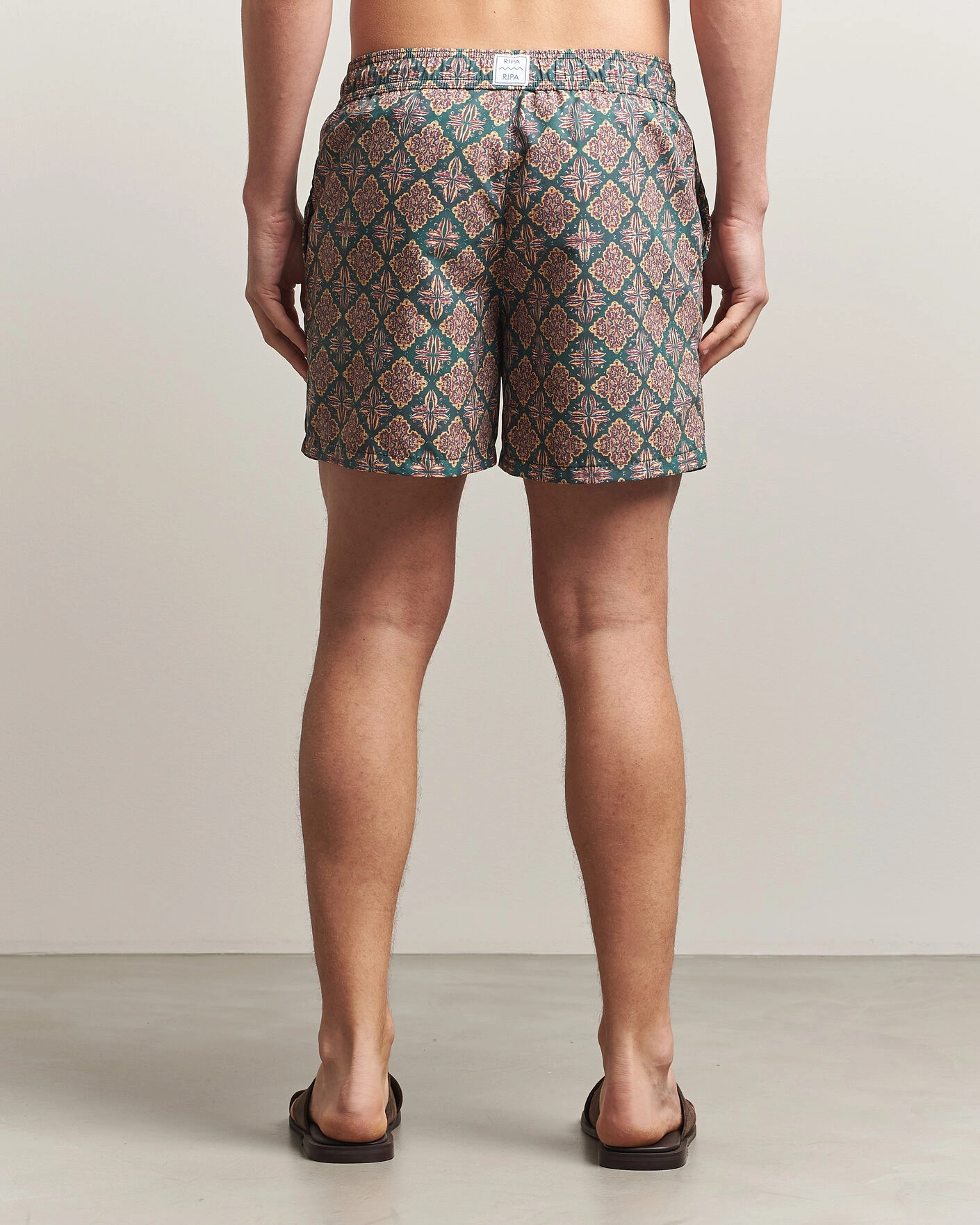 Heren | Zwembroek | Ripa Ripa | Printed Swimshorts Green/Red
