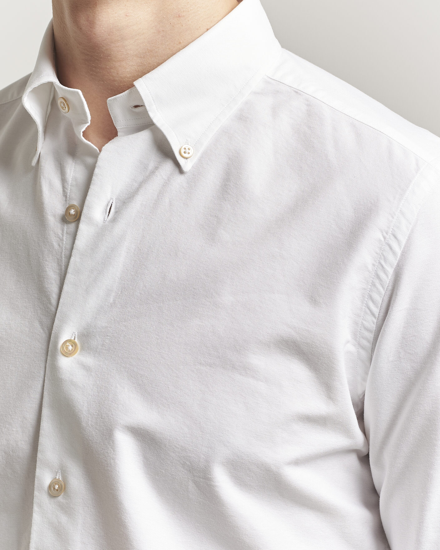 Heren | Overhemden | Grigio | Oxford Button Down Shirt White