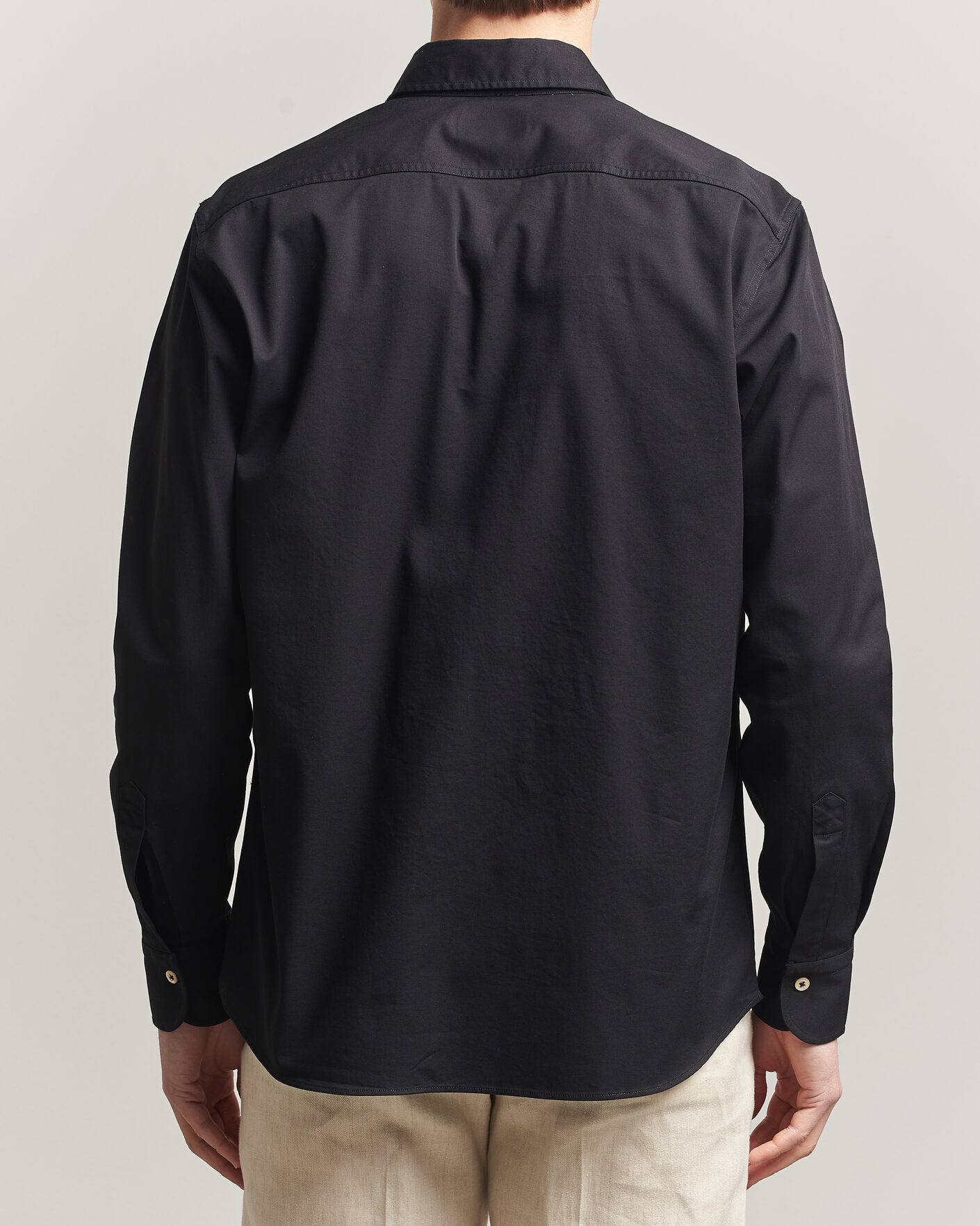 Homme | Chemises | Grigio | Illinois Cotton Overshirt Black