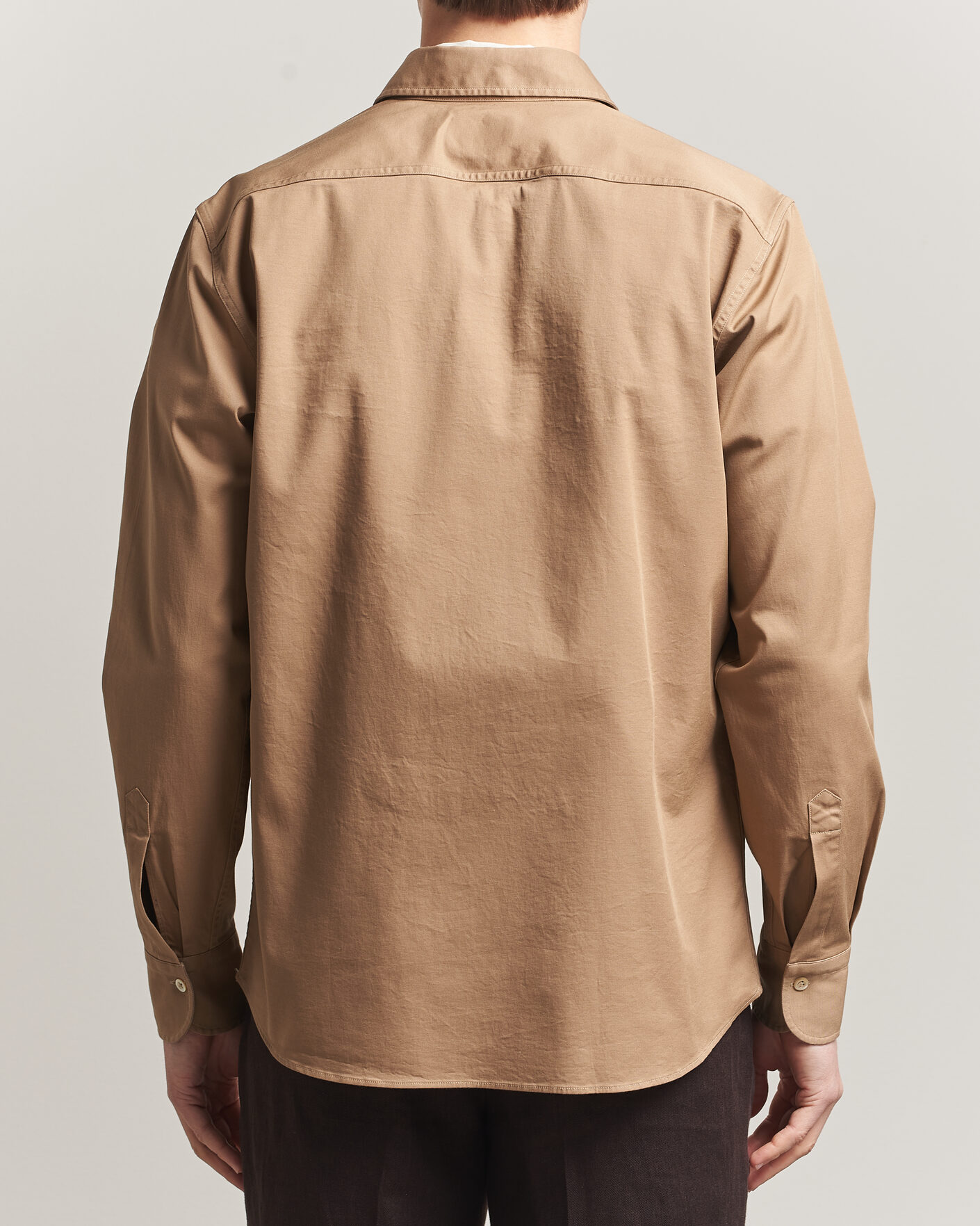Heren | Overhemden | Grigio | Illinois Cotton Overshirt Khaki