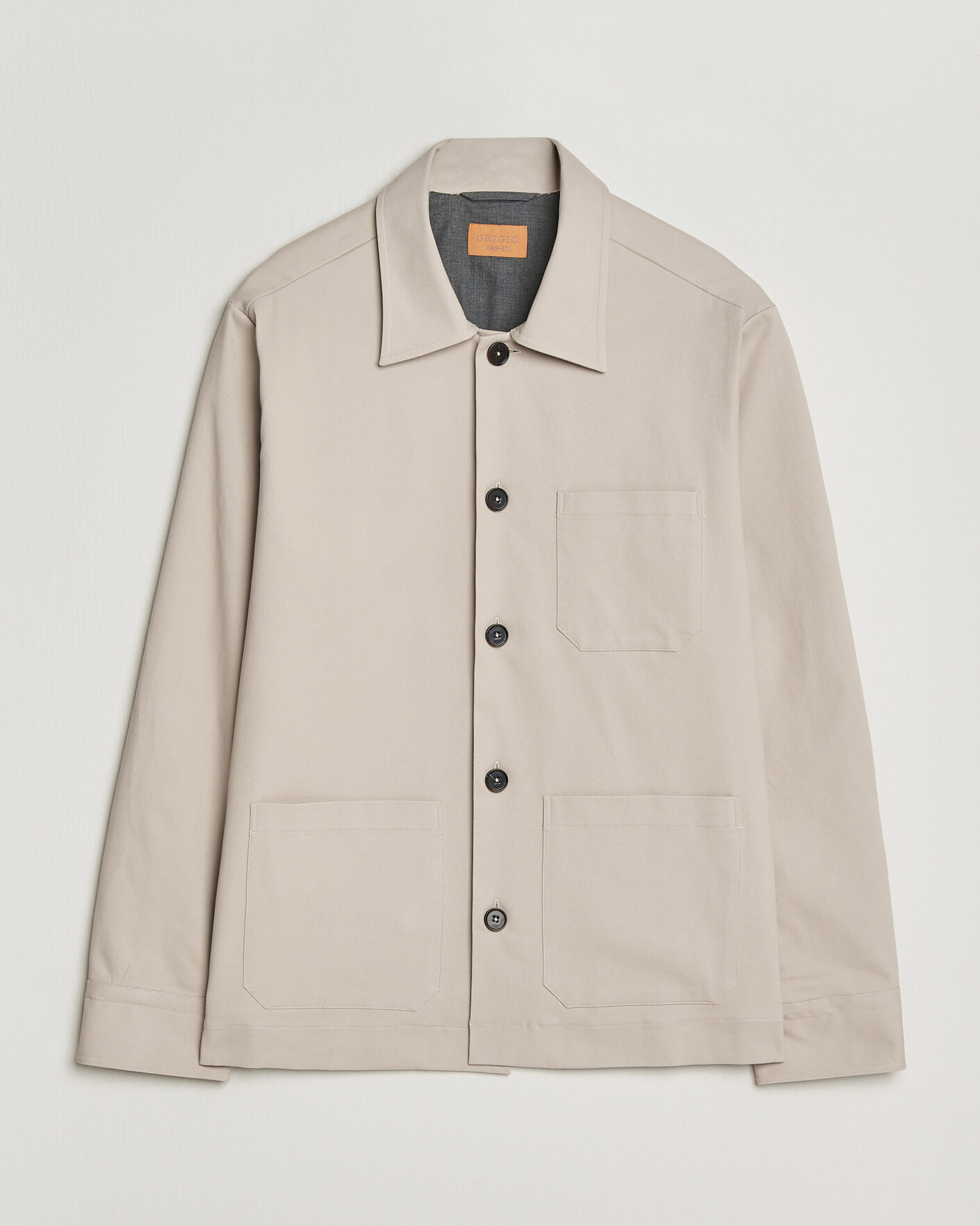 Homme | Manteaux Et Vestes | Grigio | Cotton Chore Jacket Beige