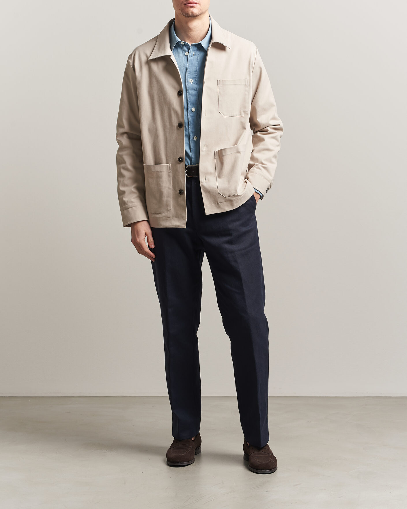 Heren | Jassen | Grigio | Cotton Chore Jacket Beige