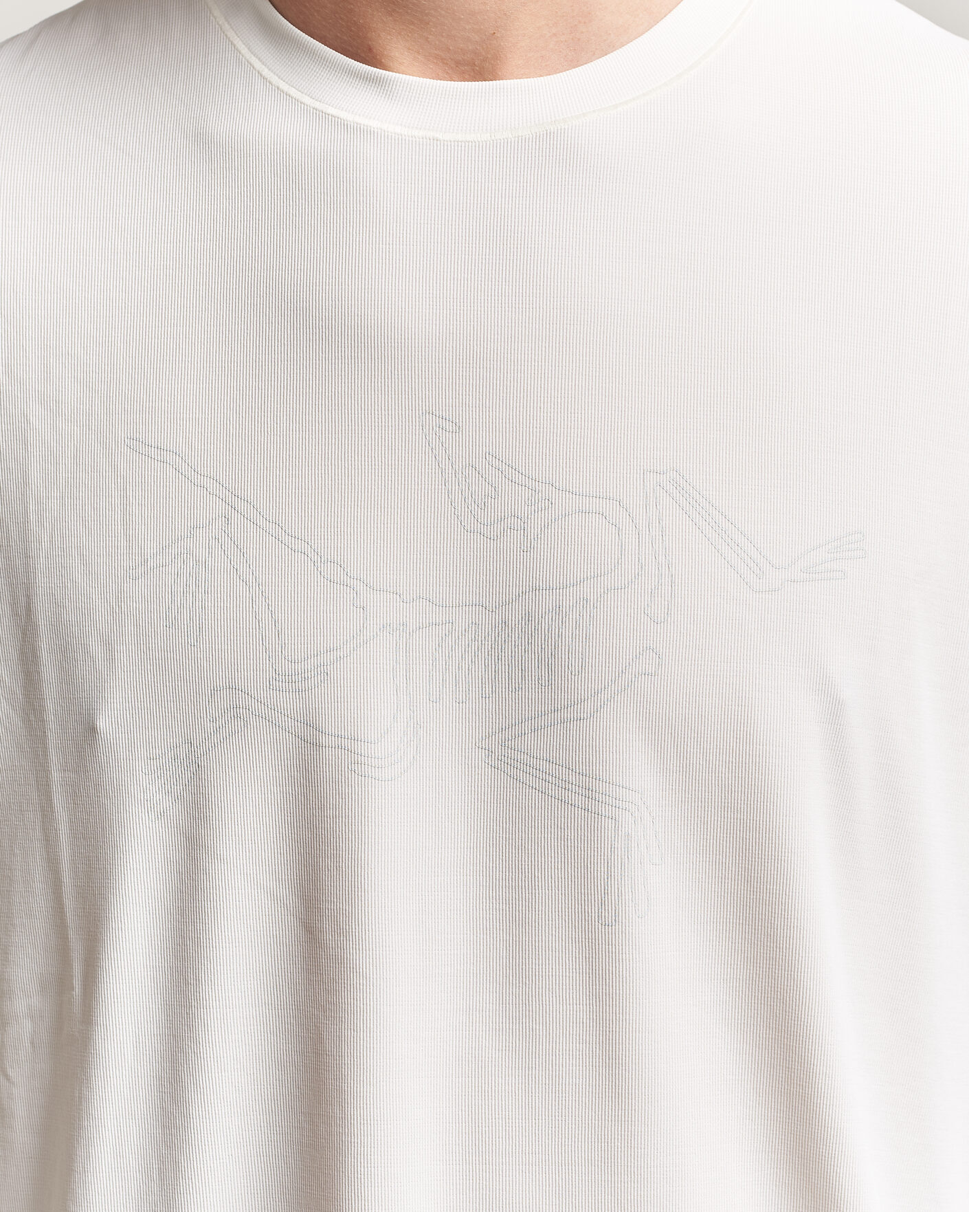 Homme | T-shirts | Arc'teryx | Cormac Bird Logo Crew Neck T-Shirt Arctic Silk