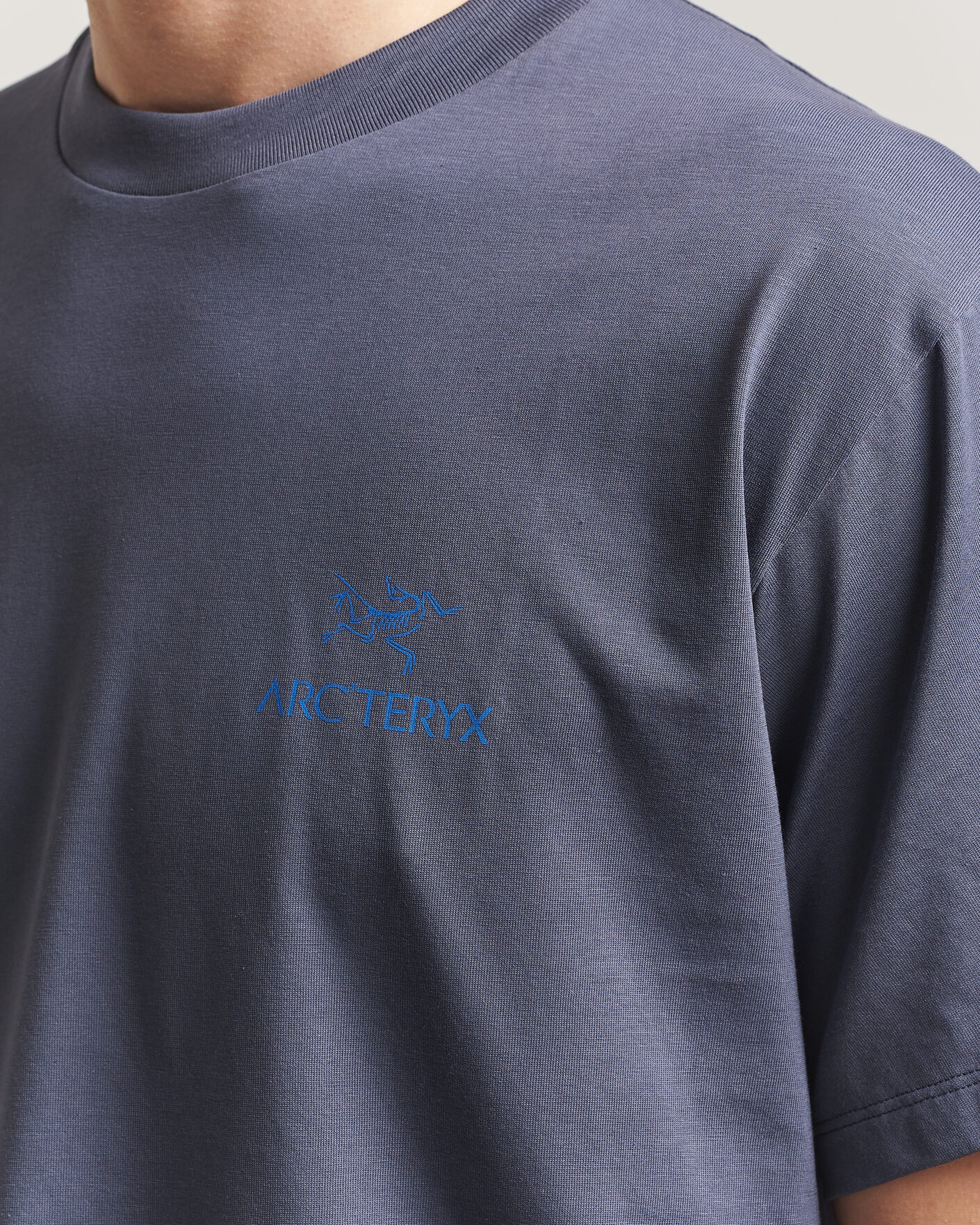 Homme | T-shirts | Arc'teryx | Kragg Cotton Bird Word T-Shirt Dark Stratus
