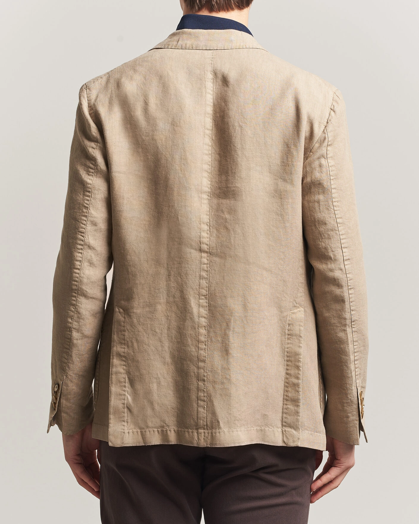 Heren | Blazers | L.B.M. 1911 | Jack Regular Fit Linen Blazer Taupe