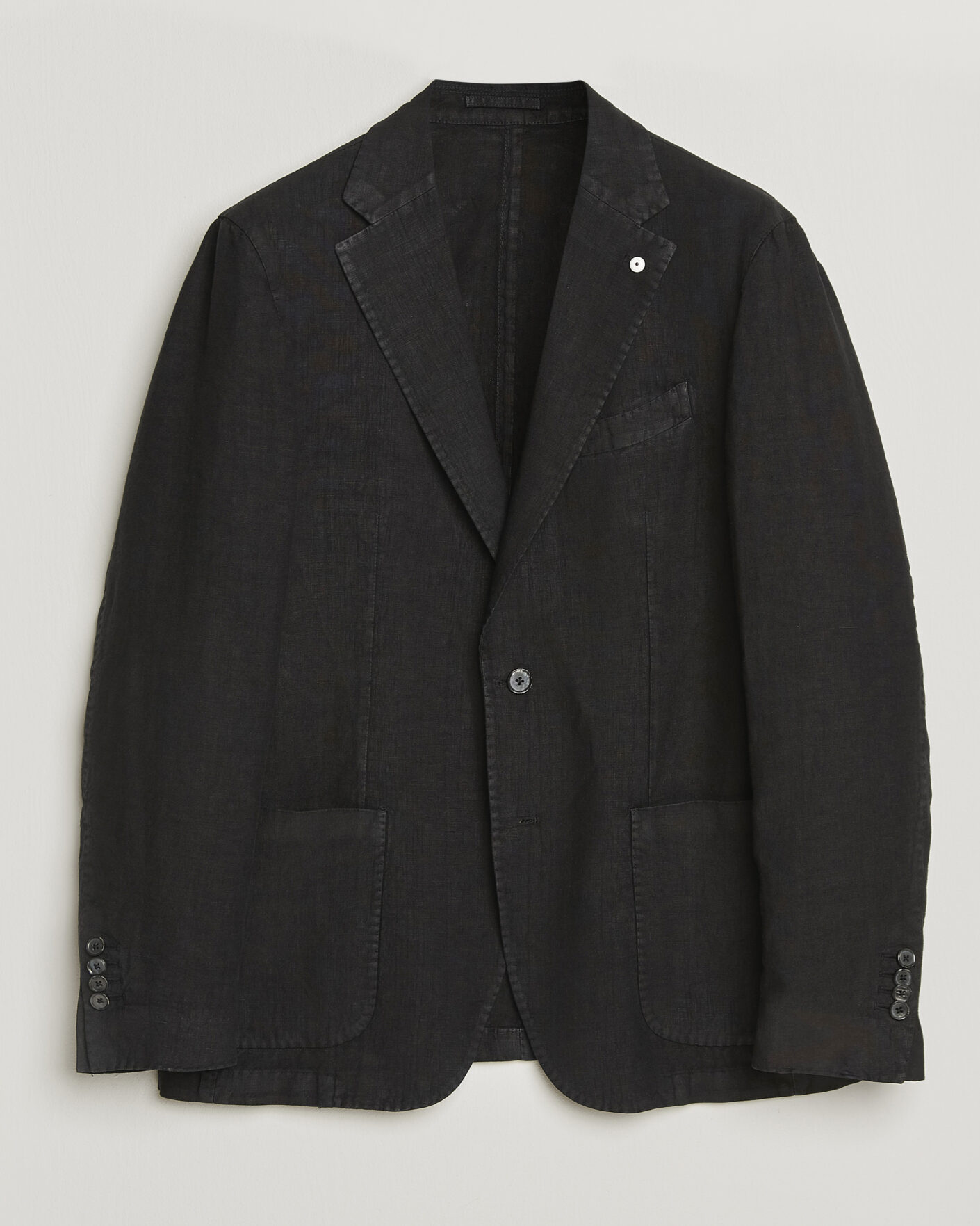 Homme | Blazers | L.B.M. 1911 | Jack Regular Fit Linen Blazer Black