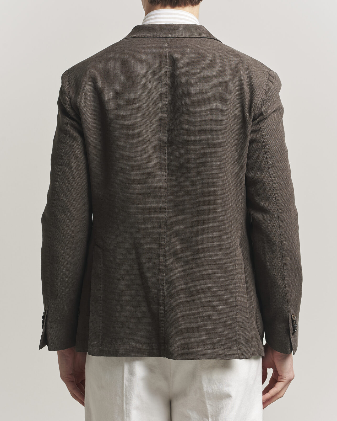 Homme | Blazers | L.B.M. 1911 | Jack Regular Fit Structured Cotton Blazer Brown