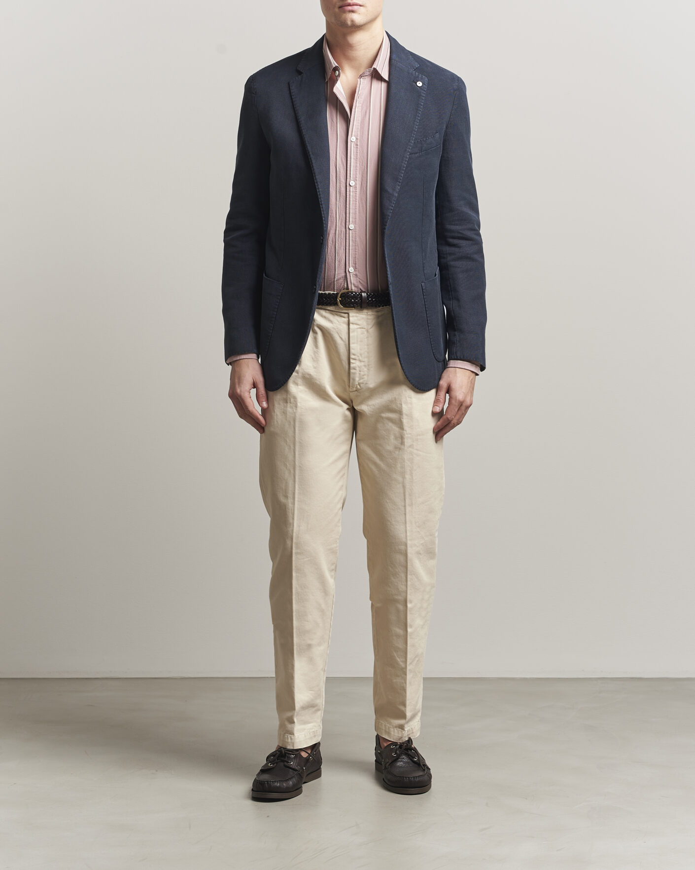 Homme | Blazers | L.B.M. 1911 | Jack Regular Fit Structured Cotton Blazer Navy