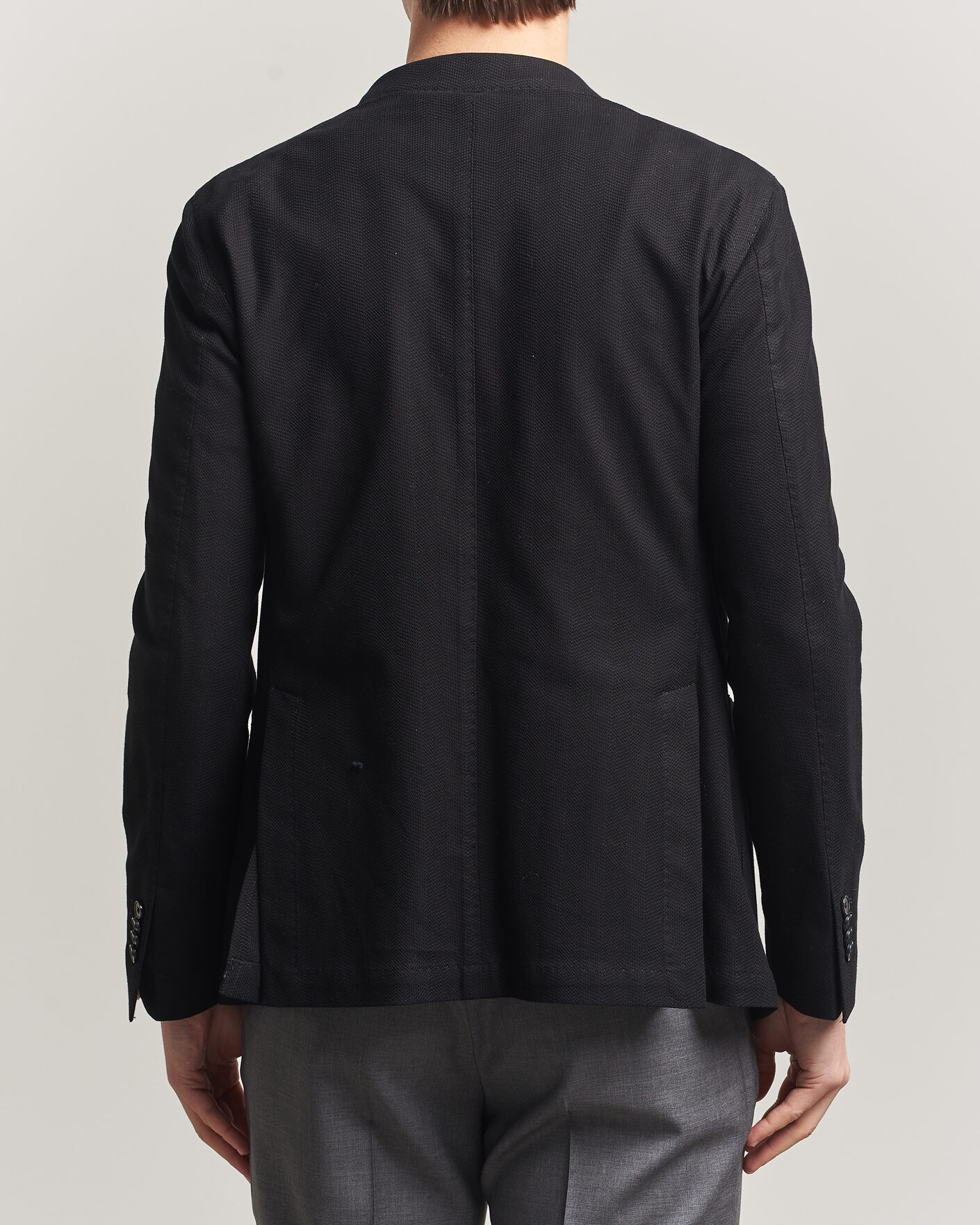Homme | Blazers | L.B.M. 1911 | Jack Herringbone Cotton Blazer Black