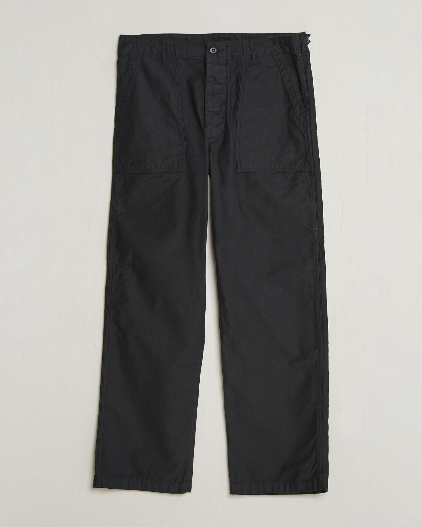 Homme | Pantalons | orSlow | Regular Fit Original Sateen Fatigue Pants Black