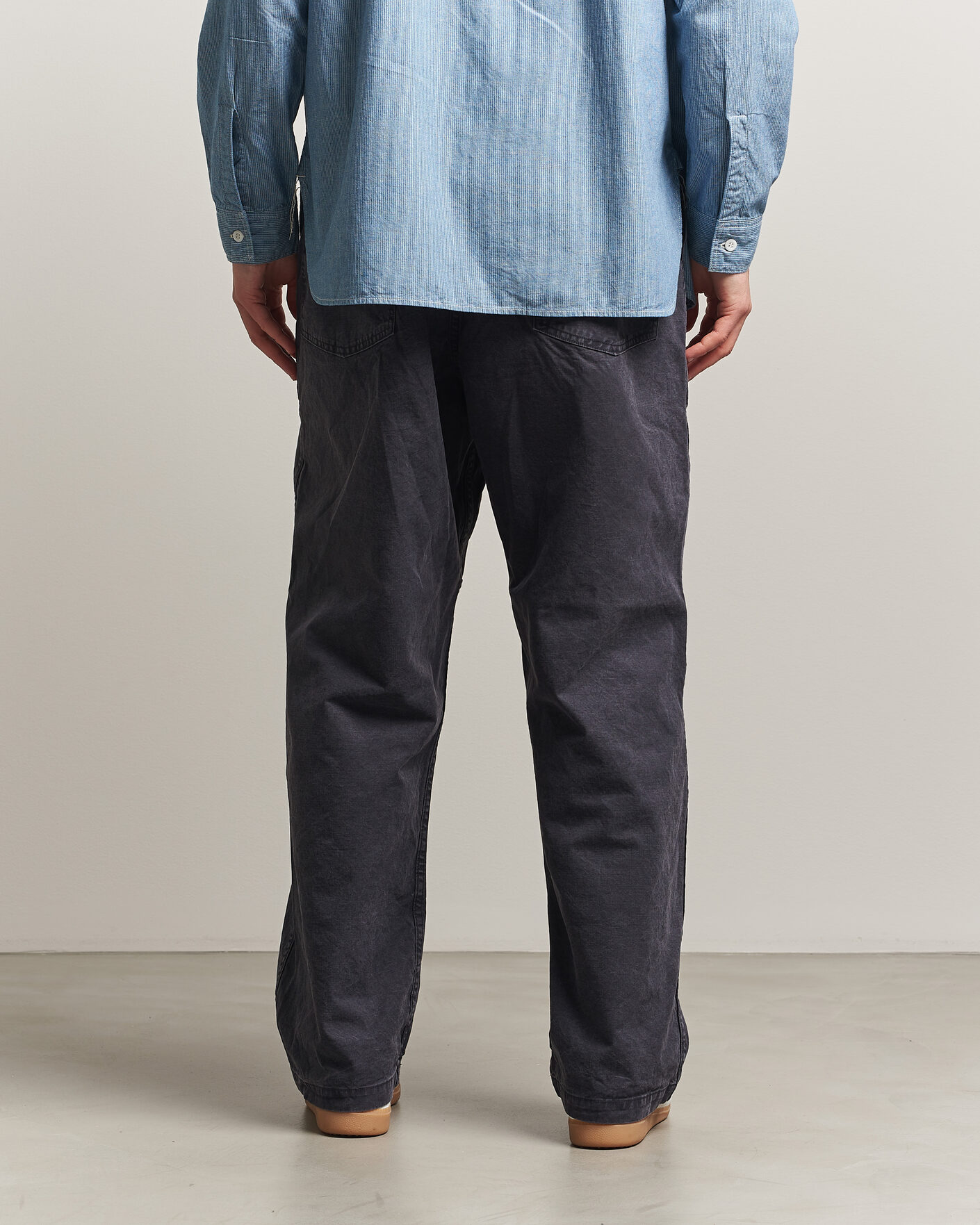 Heren | Broeken | orSlow | Summer Fatigue Pants Washed Black