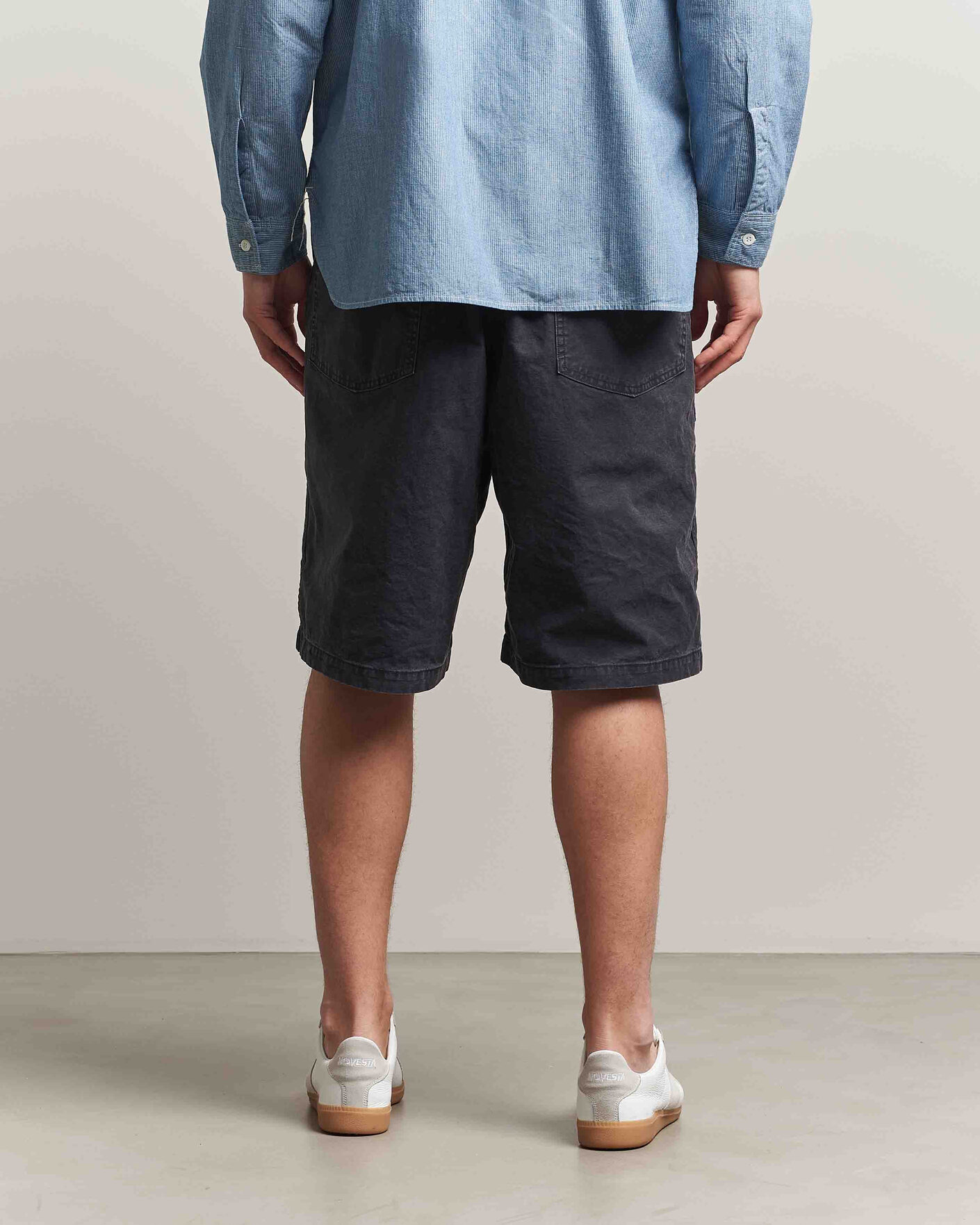 Heren | Korte broek | orSlow | Summer Fatigue Shorts Washed Black