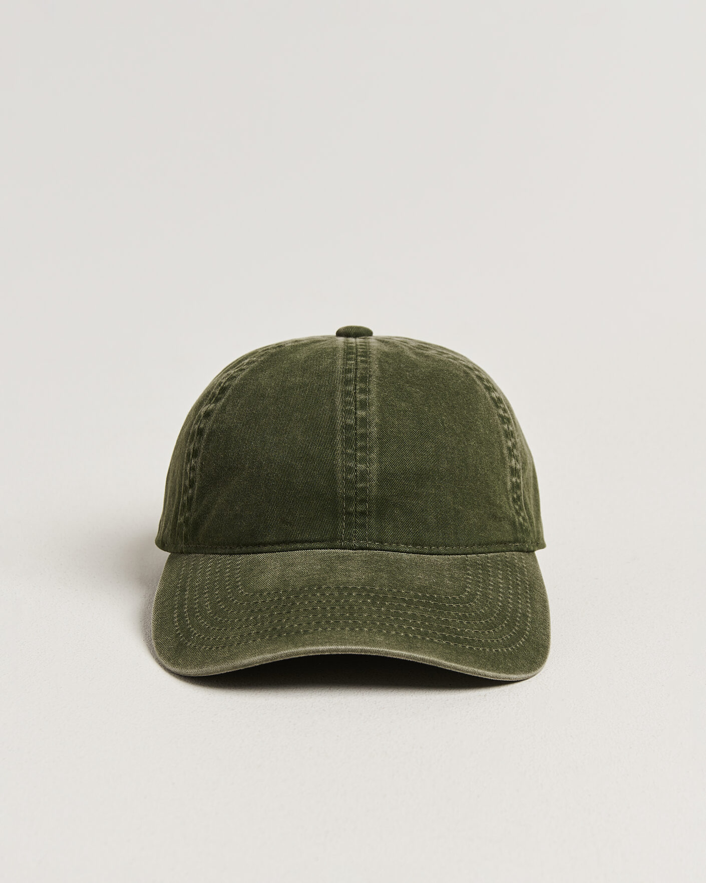 Homme | Bobs Et Casquettes | Varsity Headwear | Washed Cotton Baseball Cap Green