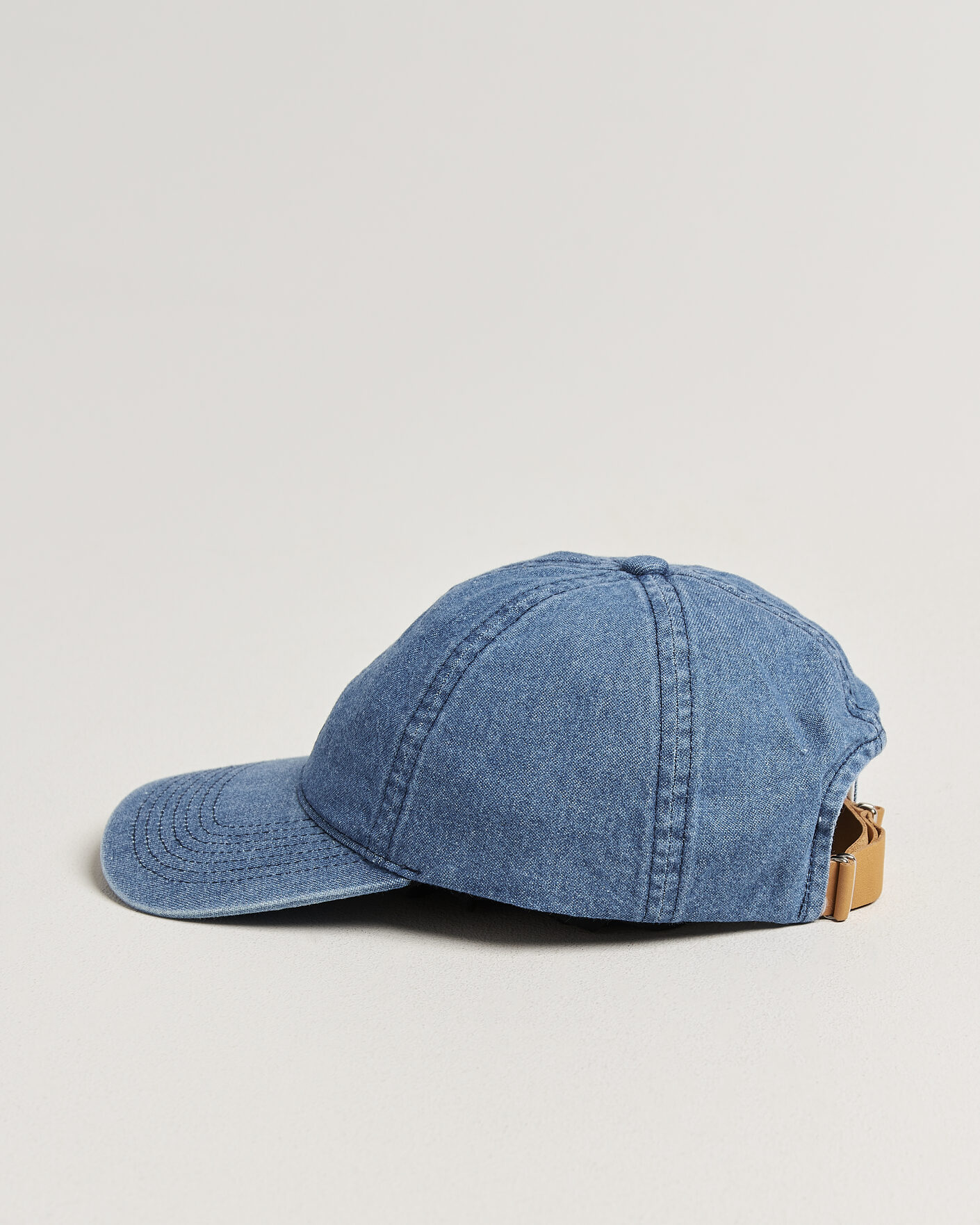 Homme | Bobs Et Casquettes | Varsity Headwear | Washed Denim Baseball Cap Indigo