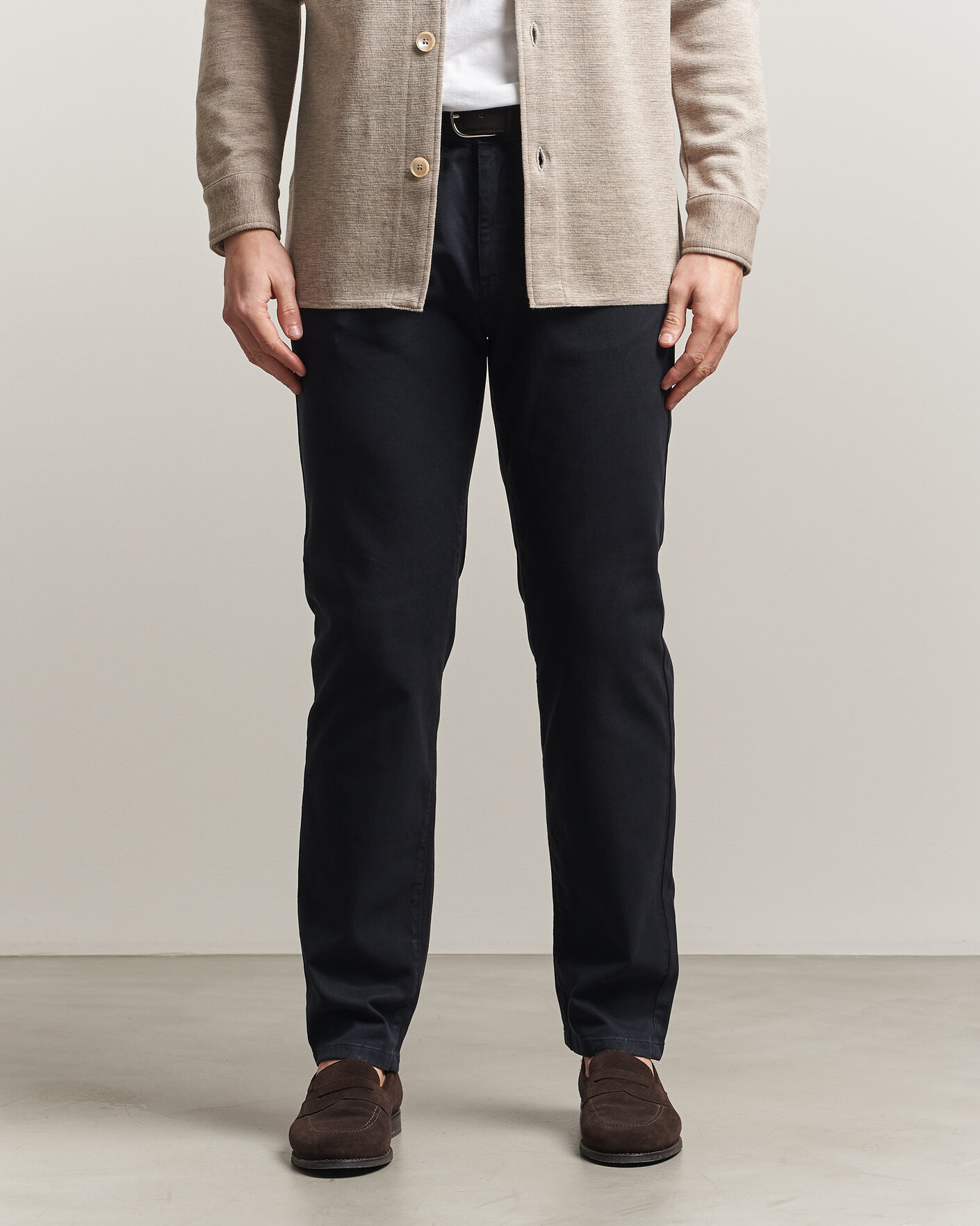 Homme | Pantalons | Oscar Jacobson | Slim Fit 5-Pocket Chino Navy