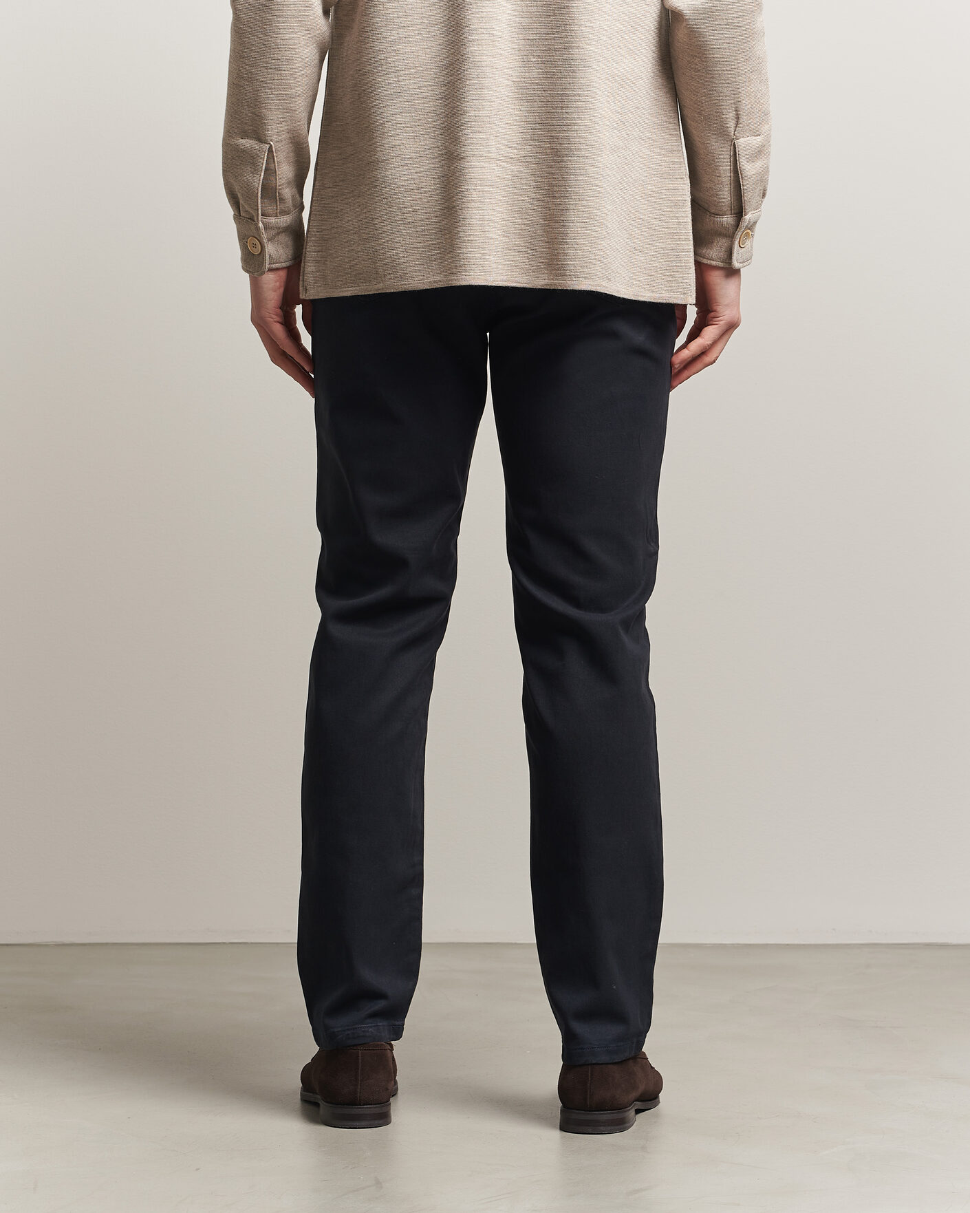 Homme | Pantalons | Oscar Jacobson | Slim Fit 5-Pocket Chino Navy