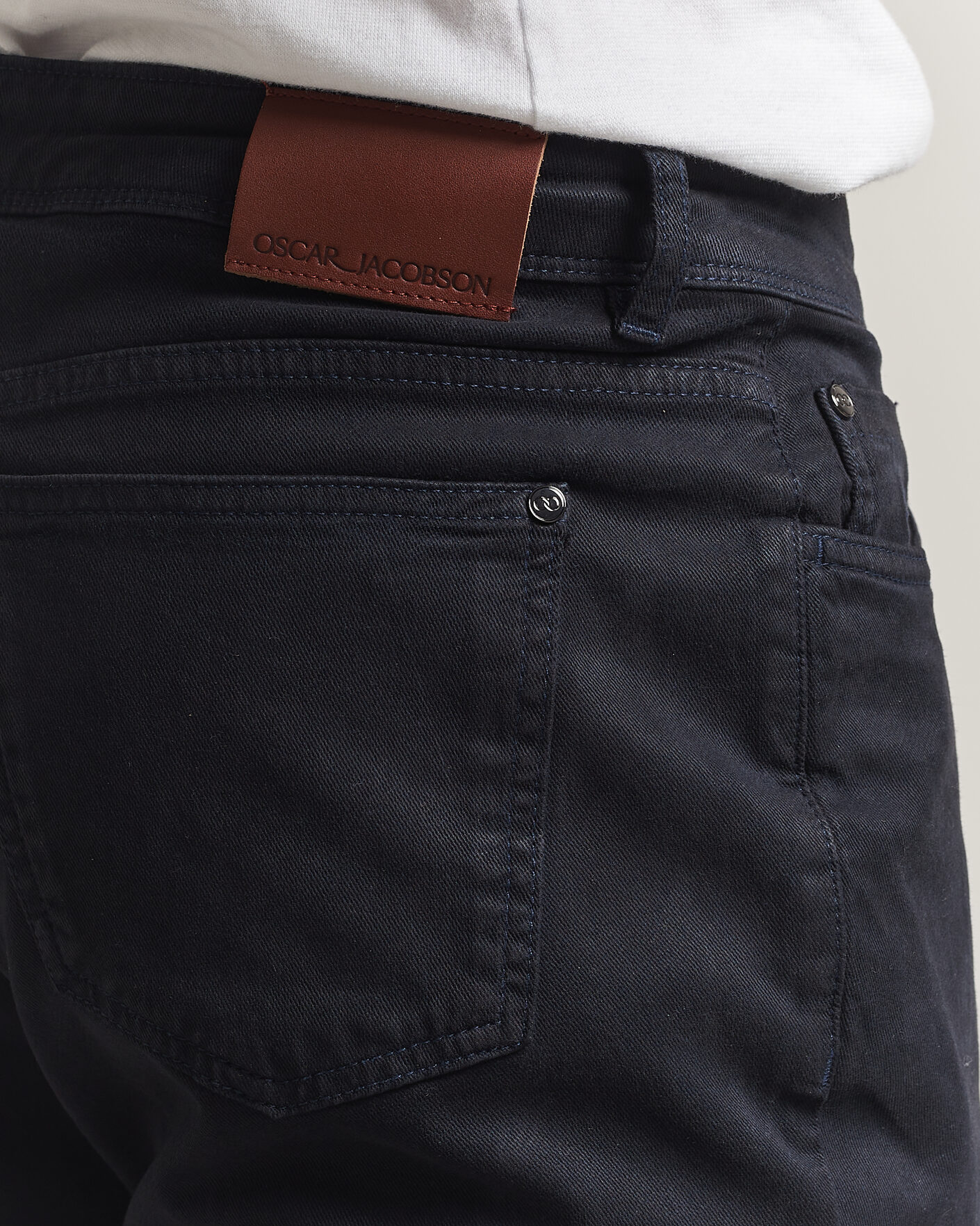 Homme | Pantalons | Oscar Jacobson | Slim Fit 5-Pocket Chino Navy