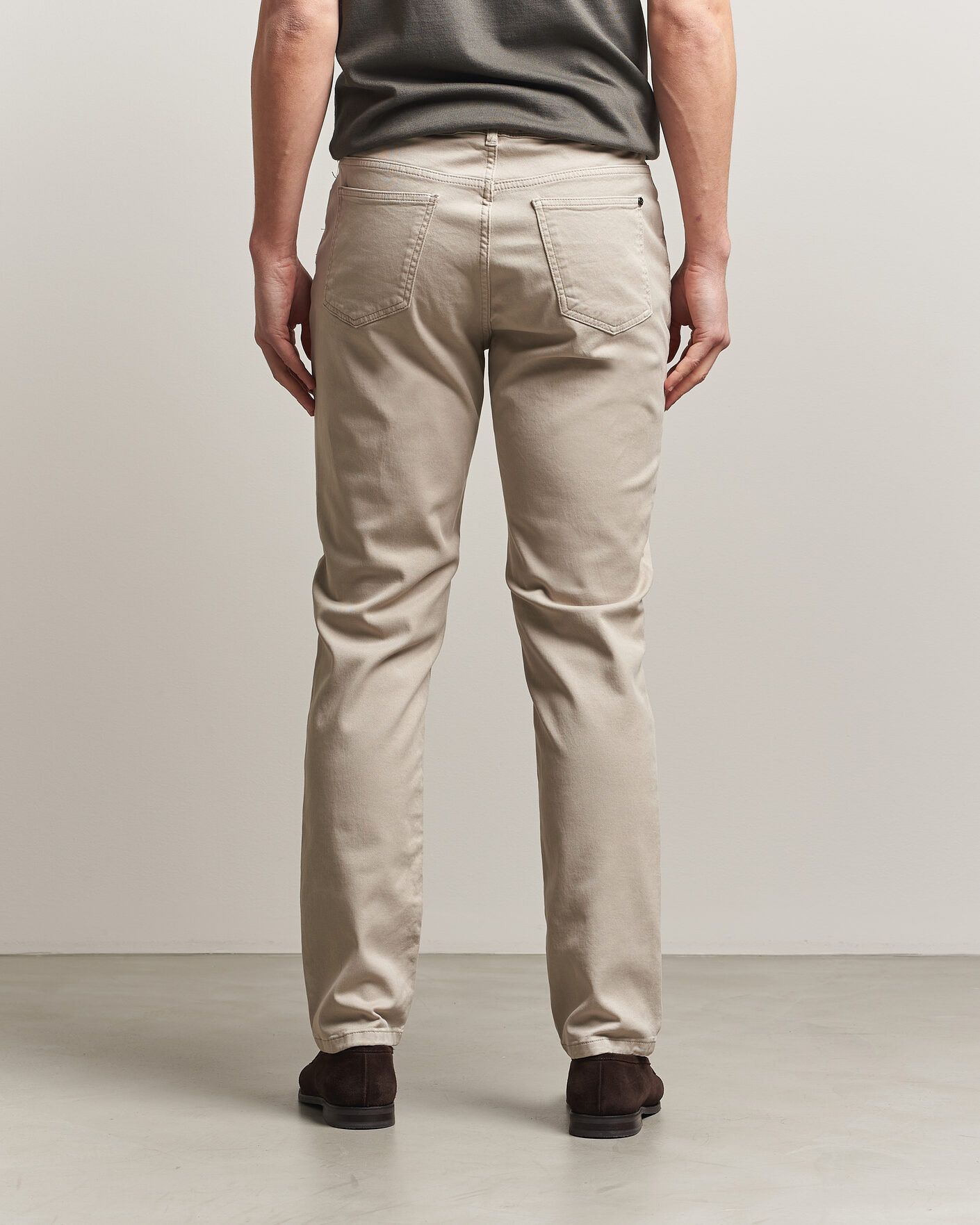 Homme | Pantalons | Oscar Jacobson | Slim Fit 5-Pocket Chino  Beige