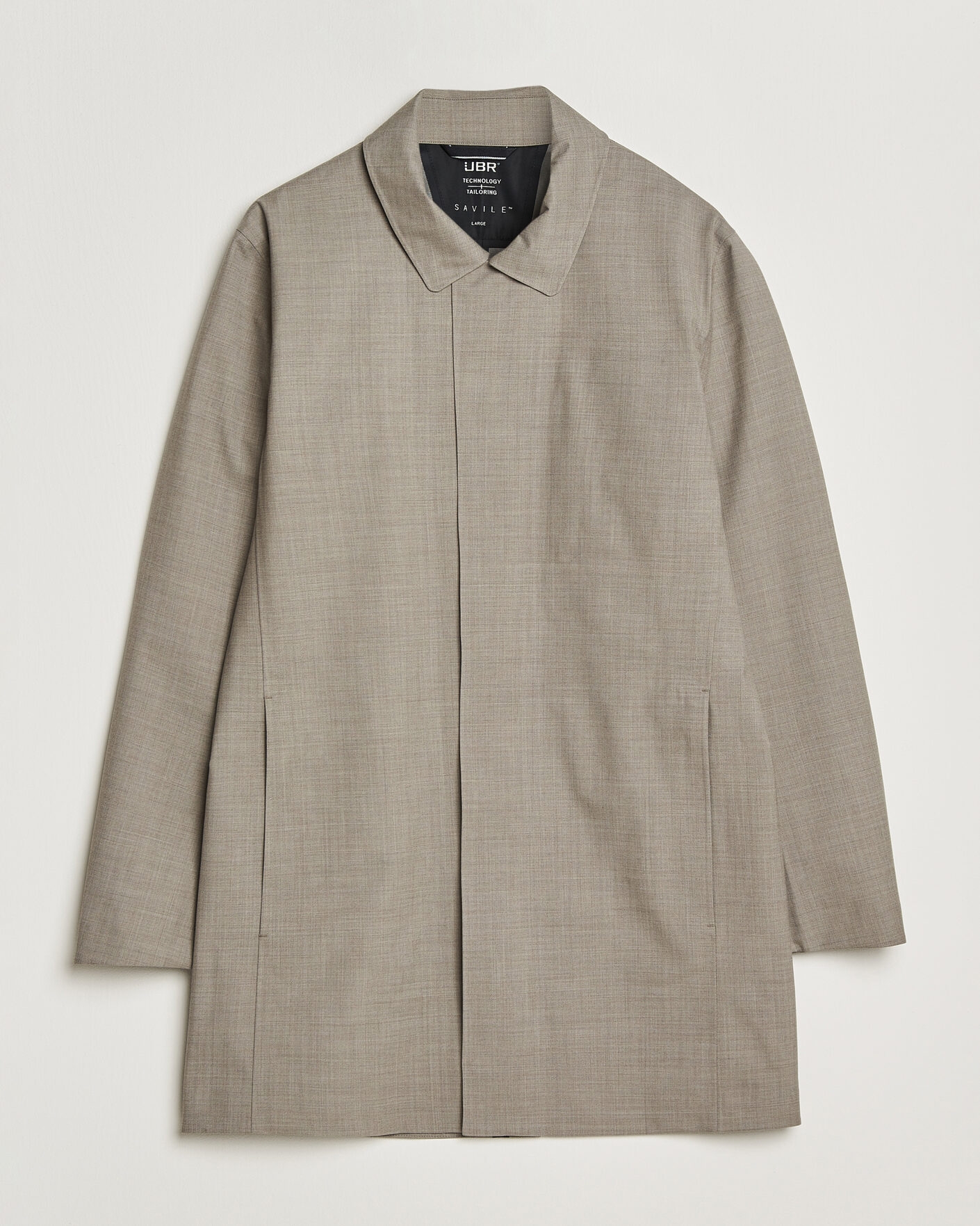 Homme | Manteaux Et Vestes | UBR | Sky Fall Savile Wool Waterproof Coat Sand