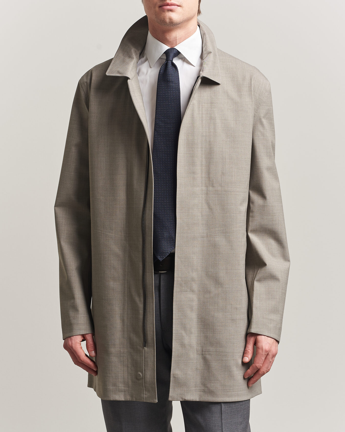 Homme | Manteaux Et Vestes | UBR | Sky Fall Savile Wool Waterproof Coat Sand