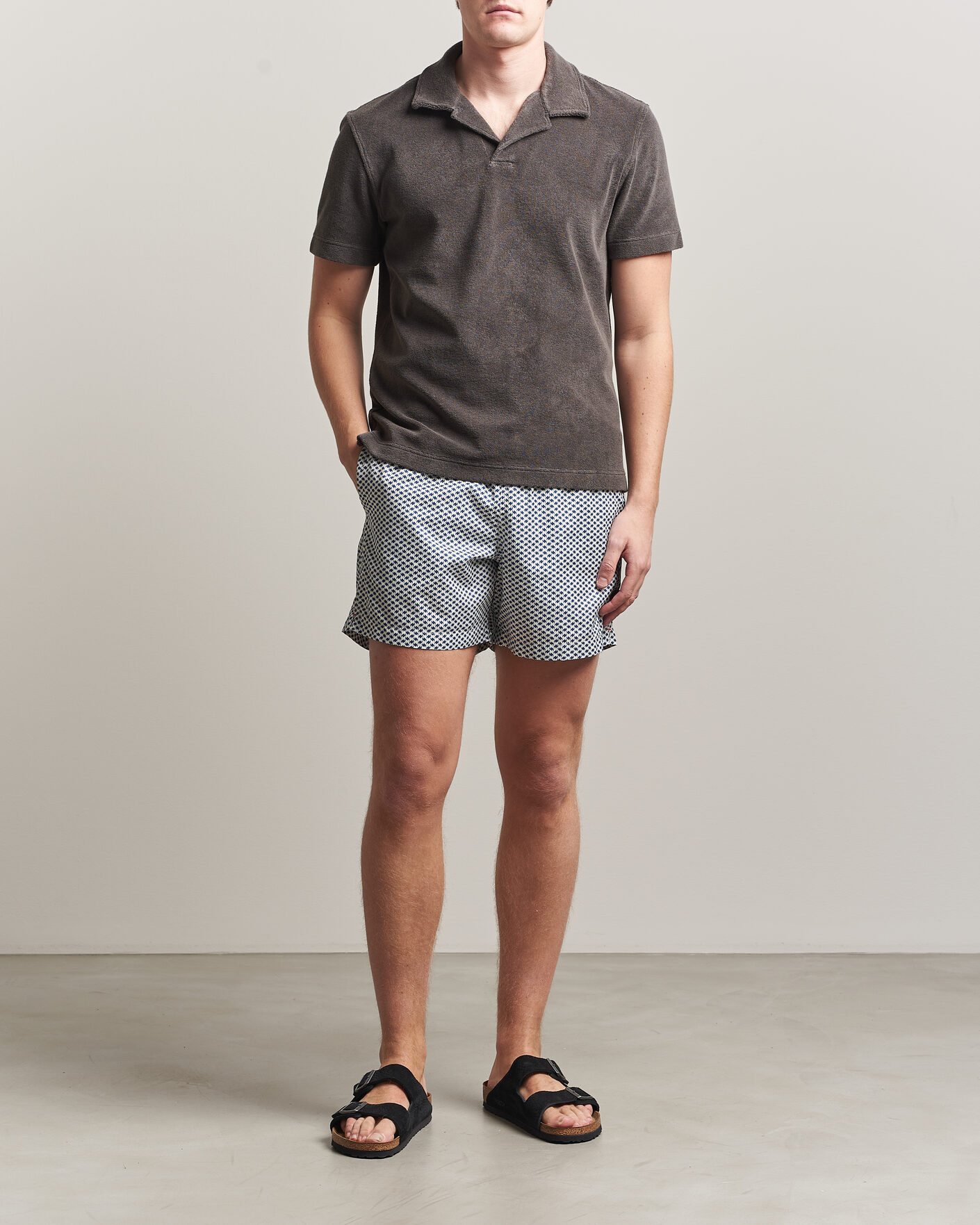 Homme | Maillots De Bain | Orlebar Brown | Boxer Modula Drawstring Swim Shorts Nova Blue