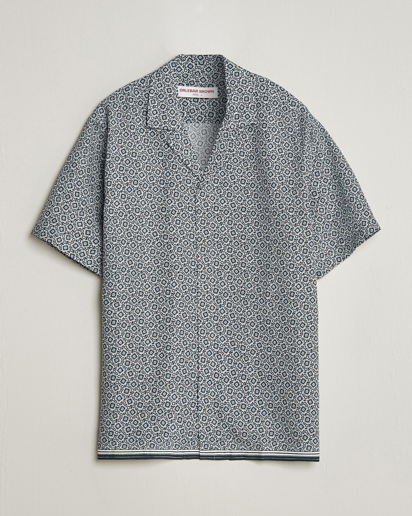 Heren | Overhemden | Orlebar Brown | Maitan Lyocel Petola Shirts Night Iris