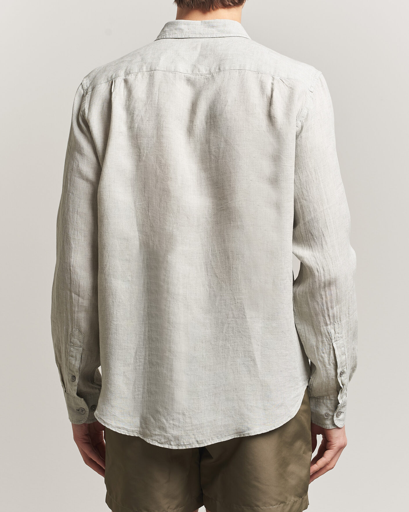 Homme | Chemises | Orlebar Brown | Coleburn Linen Shirt Cliff Grey