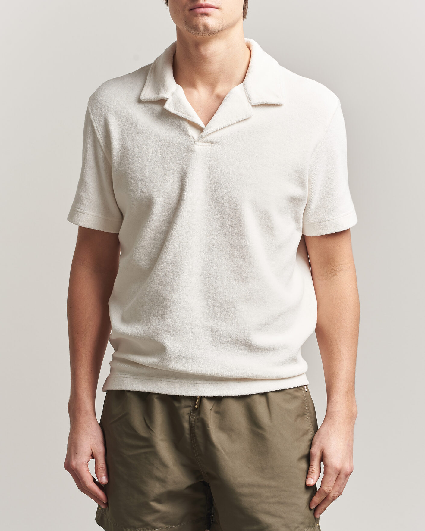 Homme | Polos | Orlebar Brown | Terry Resort Polo Thasos Beach