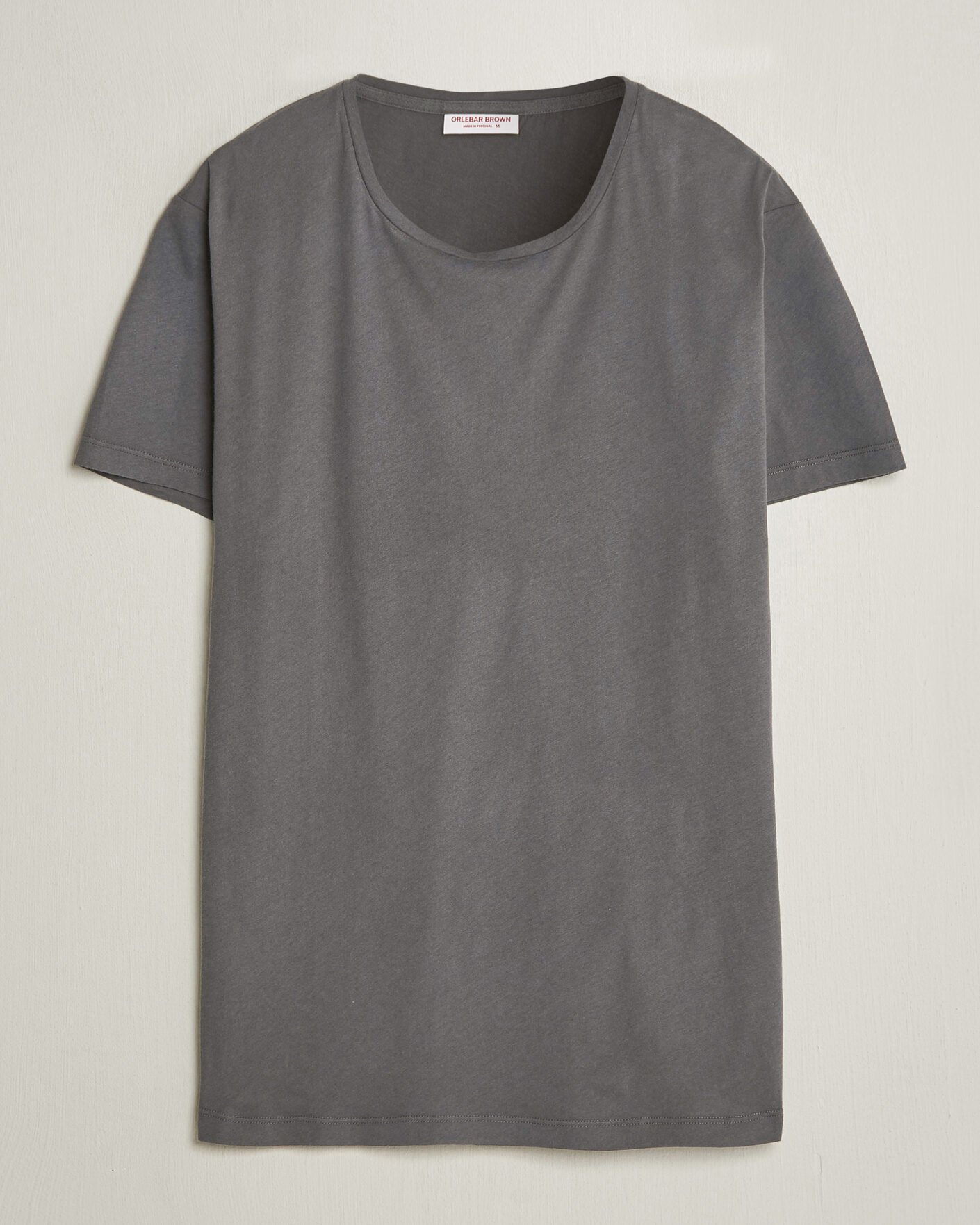 Heren | T-shirts | Orlebar Brown | OB Crew T-Shirt Elephant Grey
