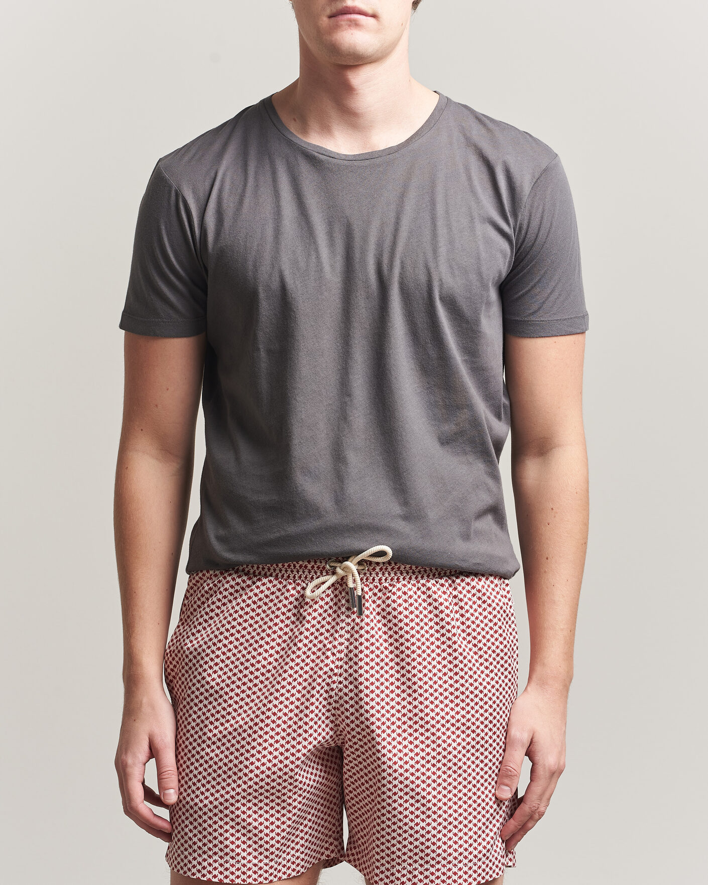 Homme | T-shirts | Orlebar Brown | OB Crew T-Shirt Elephant Grey