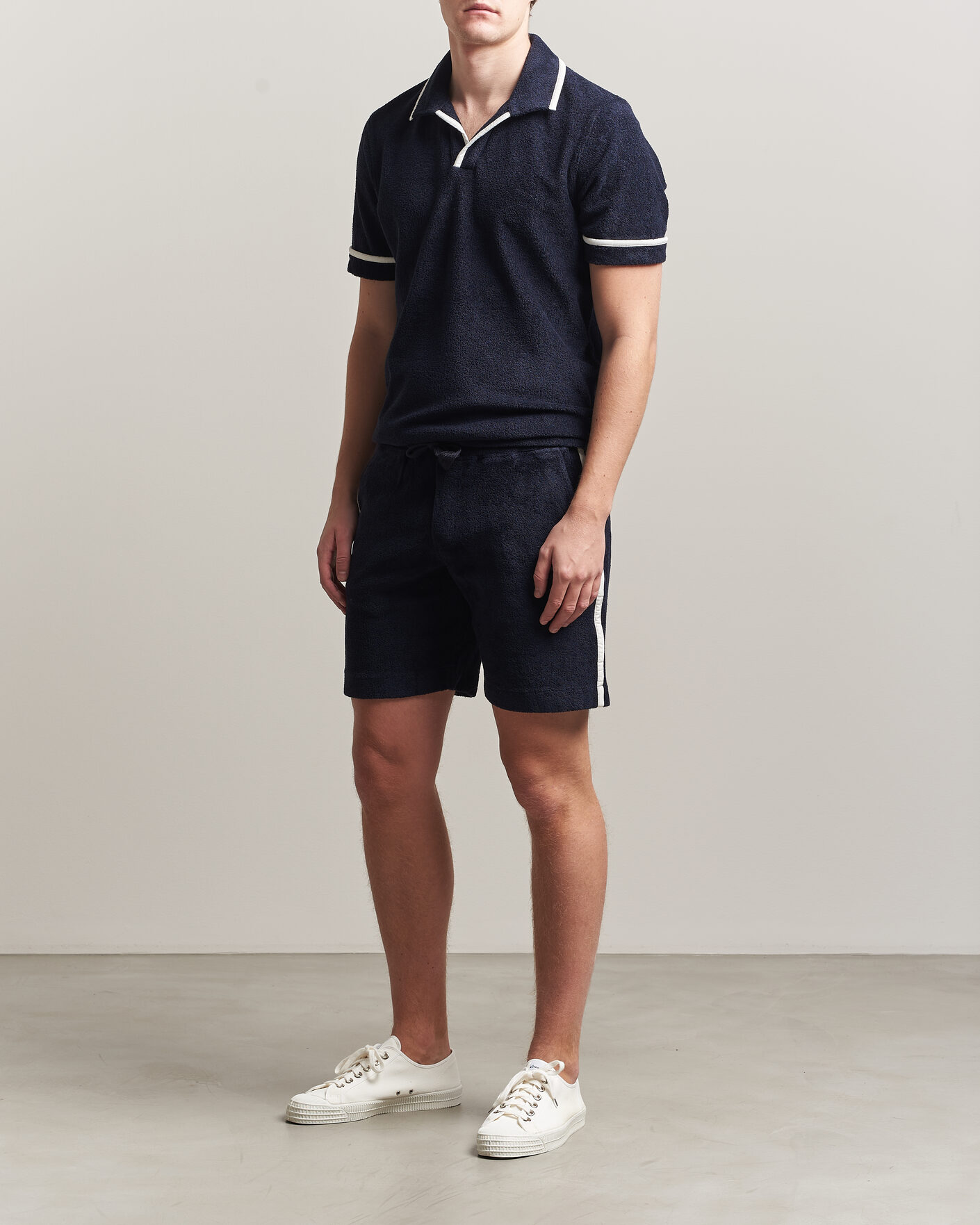 Homme | Shorts | Orlebar Brown | Trevone Towelling Shorts Night Iris