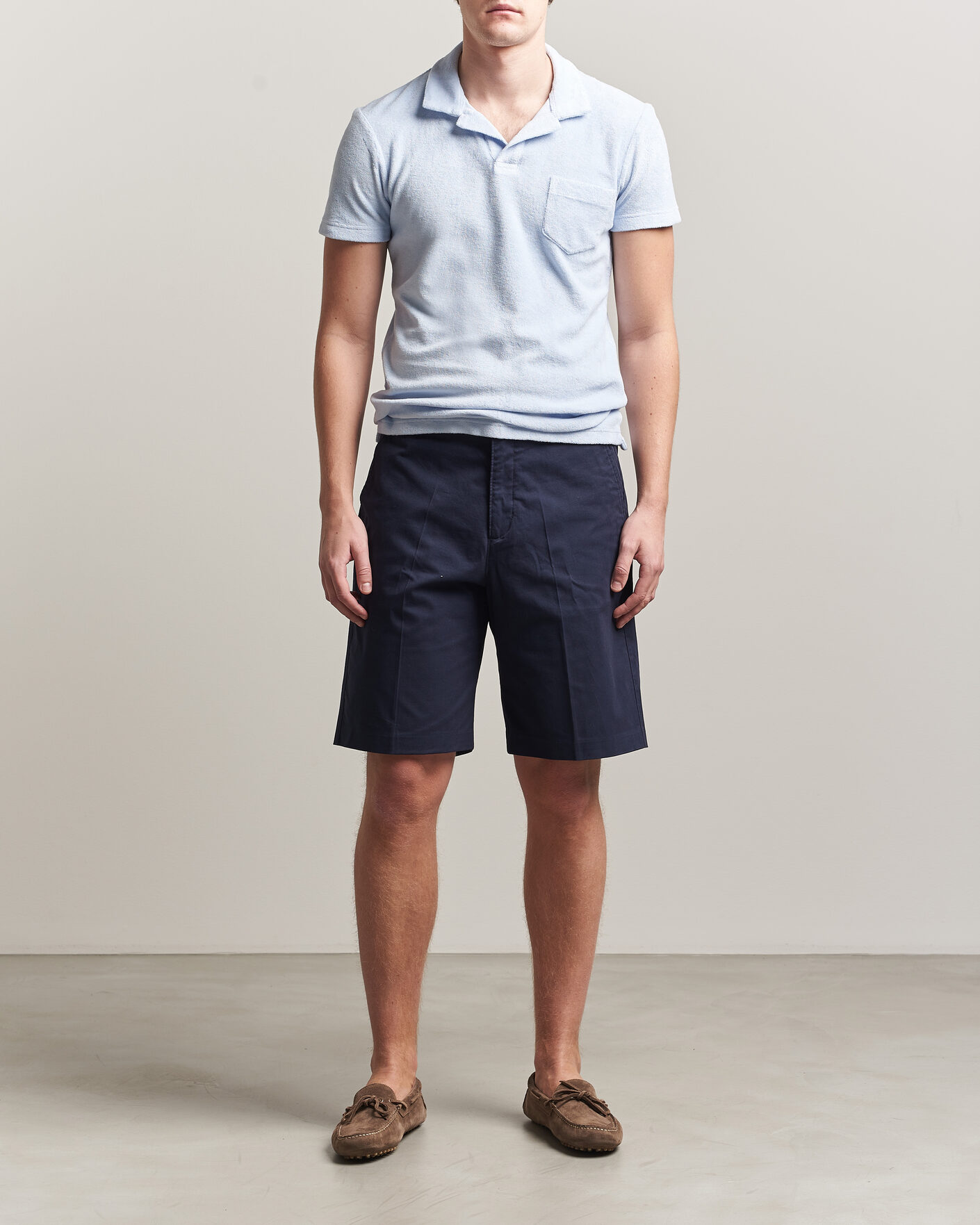 Heren | Korte broek | Orlebar Brown | Laurent Cotton Shorts Night Iris