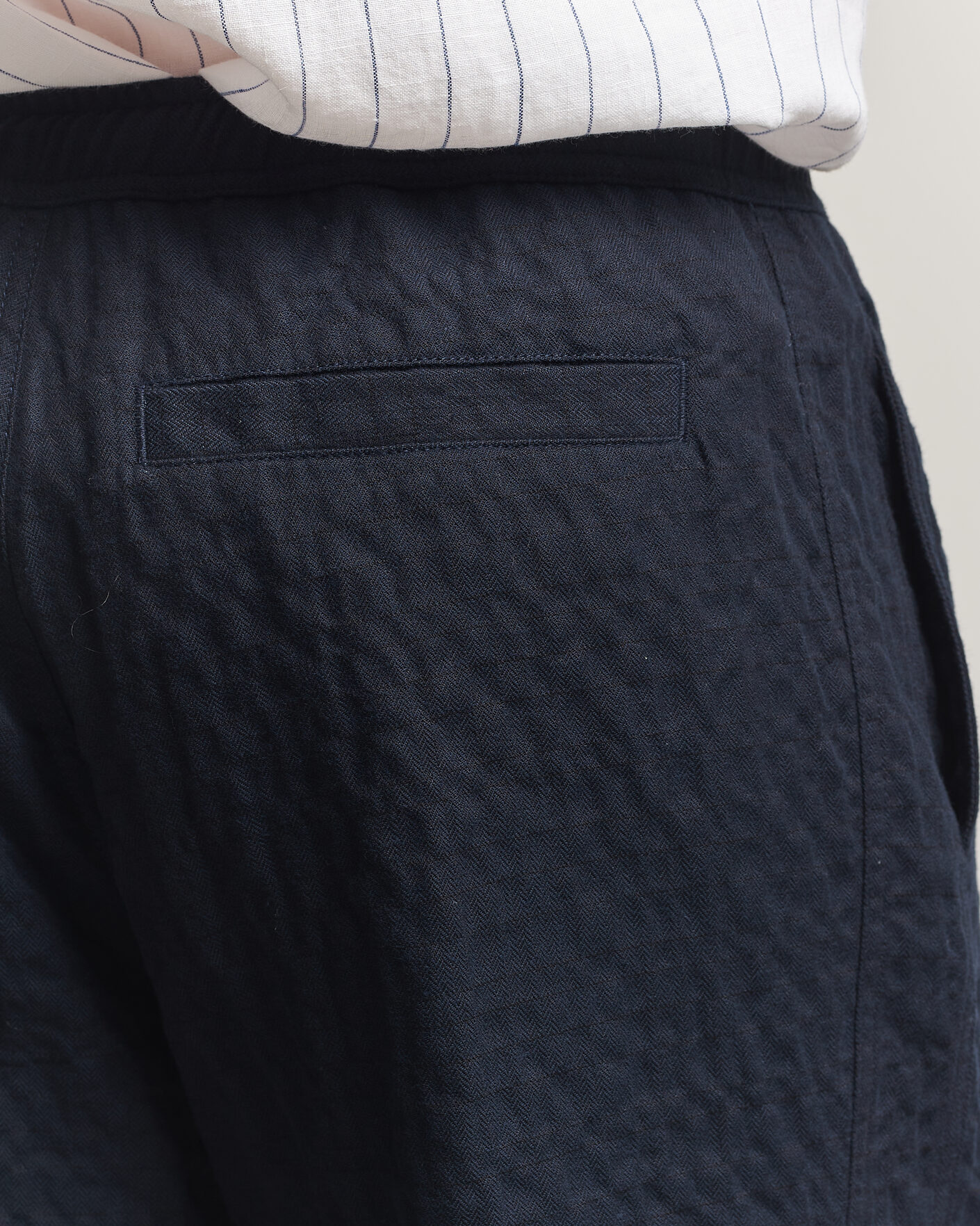 Homme | Pantalons | Orlebar Brown | Sonoran Sereno Herringbone Trousers Night Iris