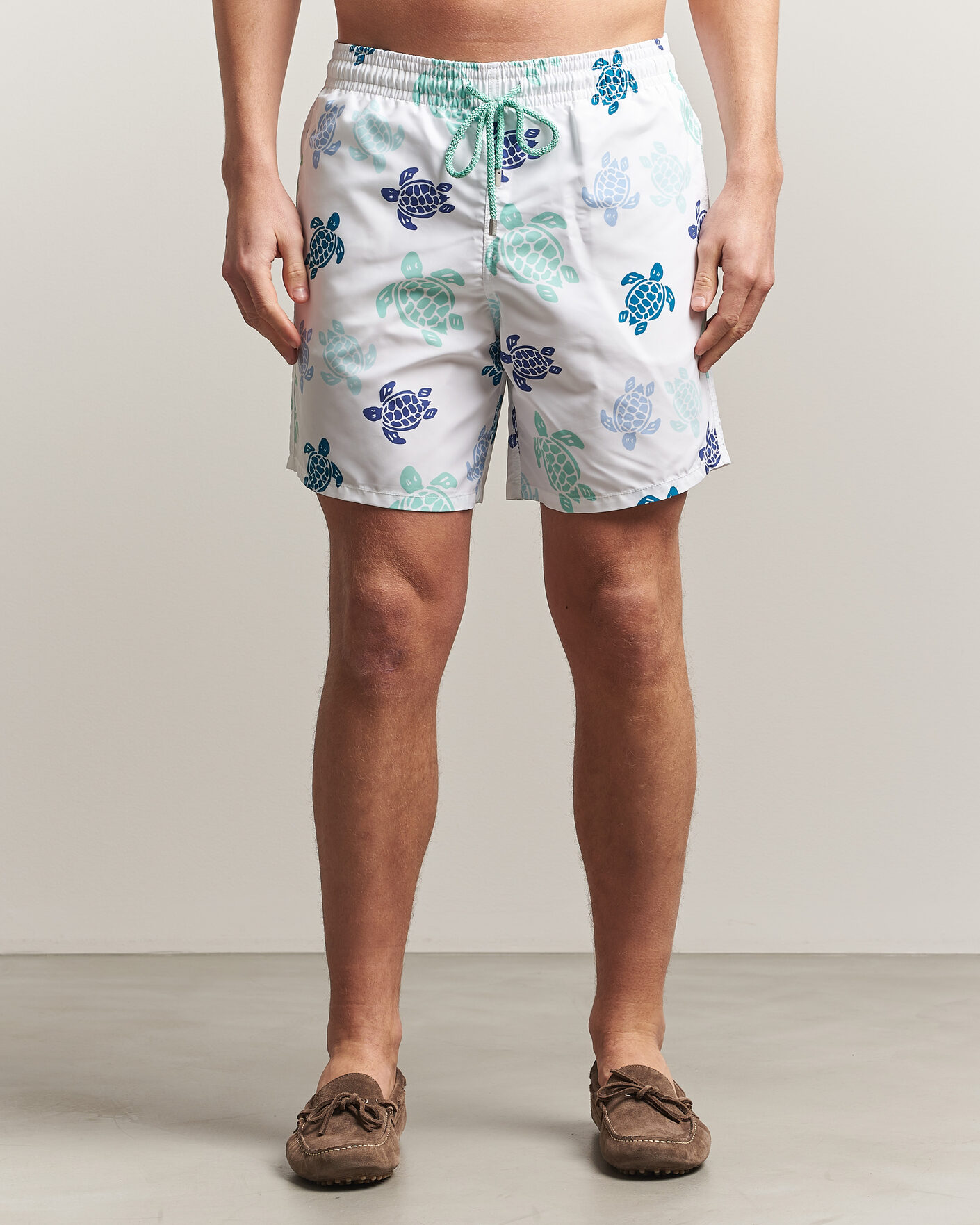 Homme | Maillots De Bain | Vilebrequin | Moorea Swimshorts Blanc