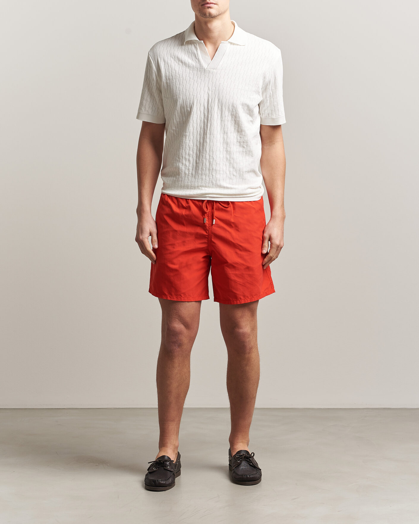 Heren | Zwembroek | Vilebrequin | Moorea Swimshorts Coquelicot