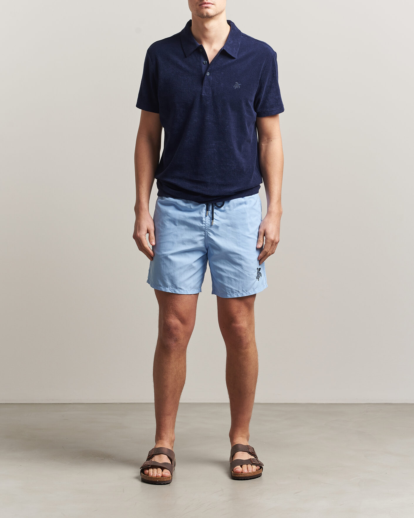 Heren | Zwembroek | Vilebrequin | Moka Swimshorts Fleur De Lin