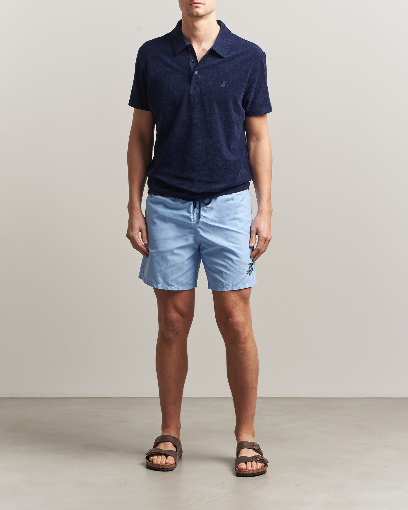 Homme | Polos | Vilebrequin | Pheonix Terry Polo Bleu Marine