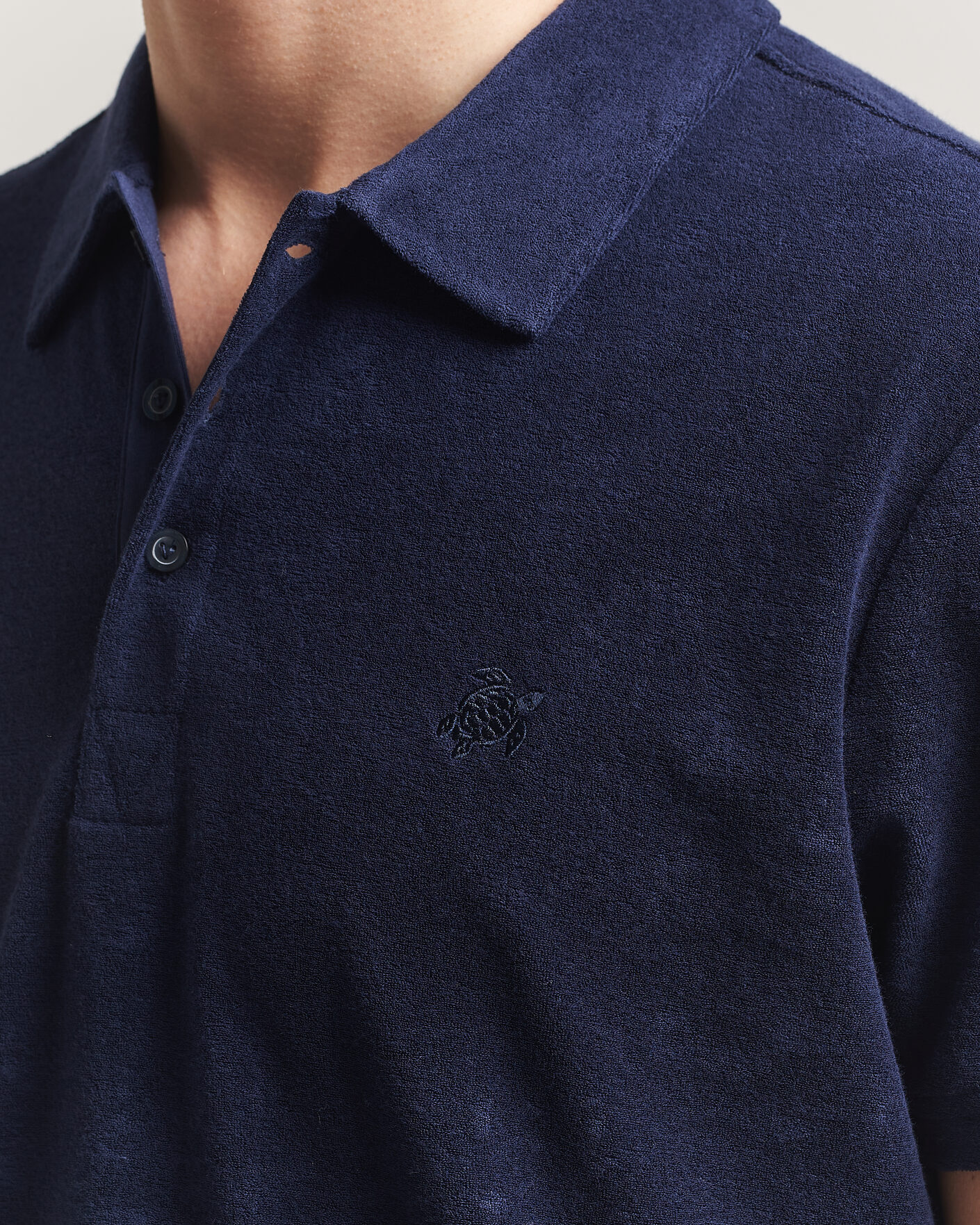 Homme | Polos | Vilebrequin | Pheonix Terry Polo Bleu Marine