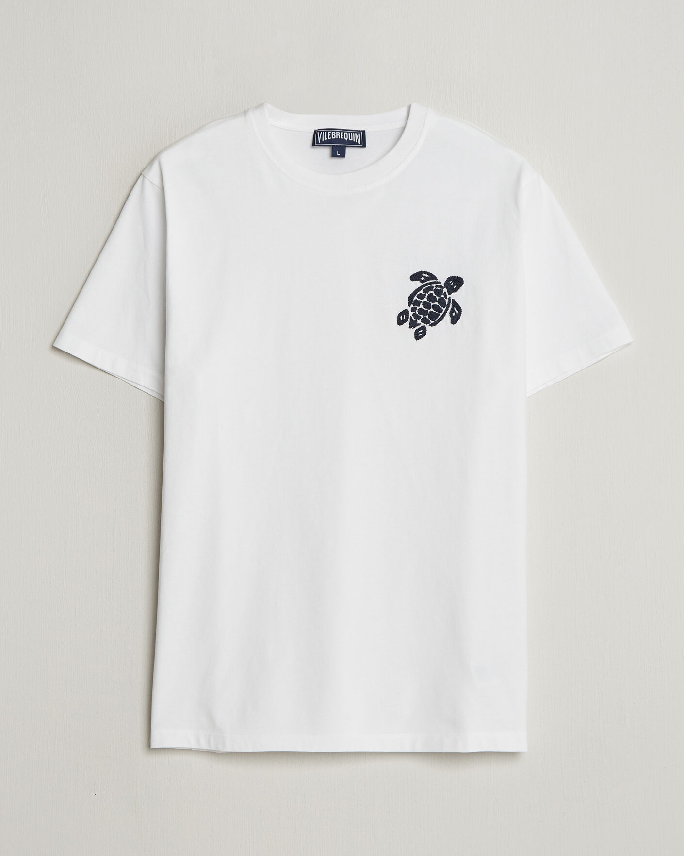 Homme | T-shirts | Vilebrequin | Embroidered Crew Neck T-Shirt Blanc