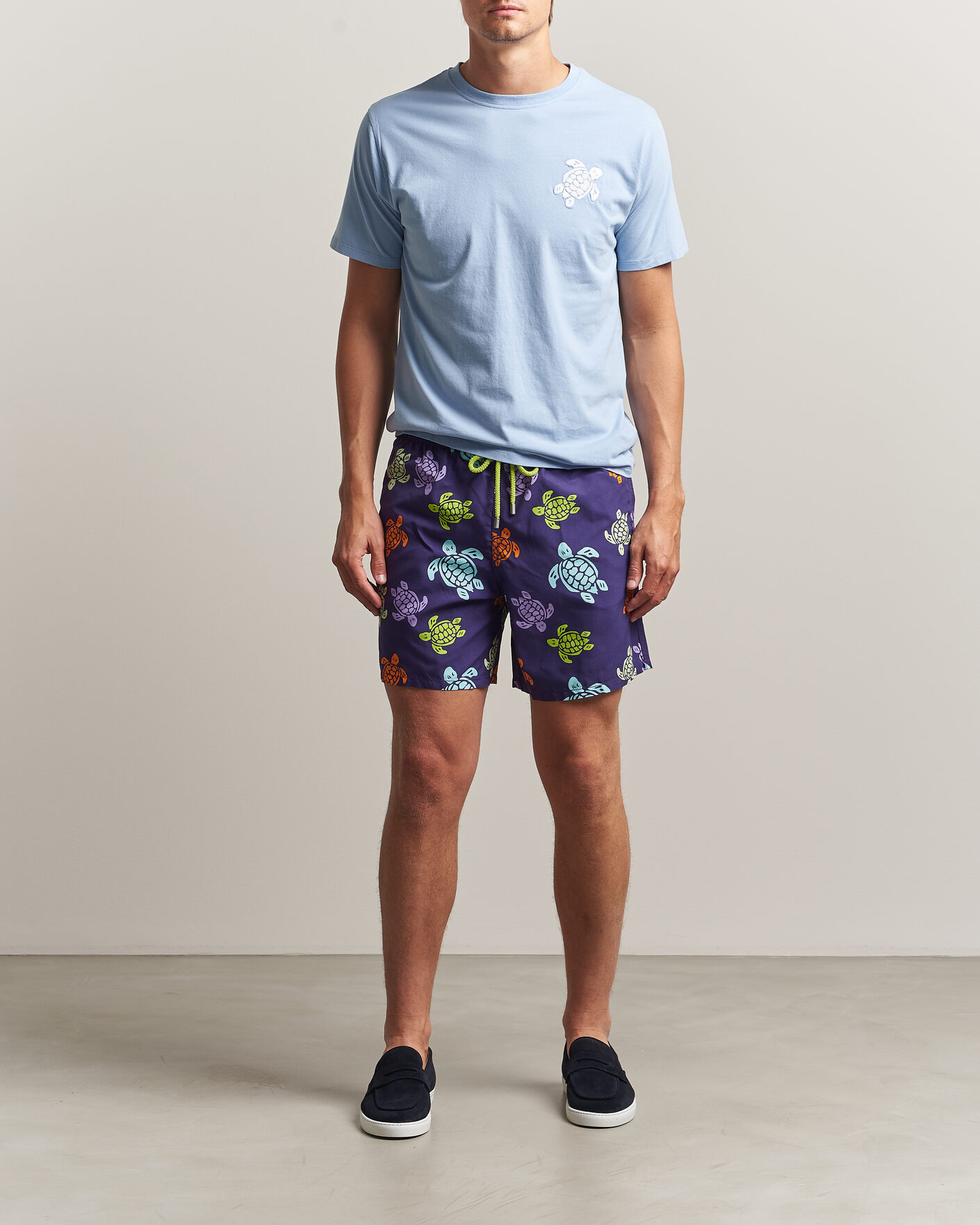 Homme | Maillots De Bain | Vilebrequin | Moka Swimshorts Violette