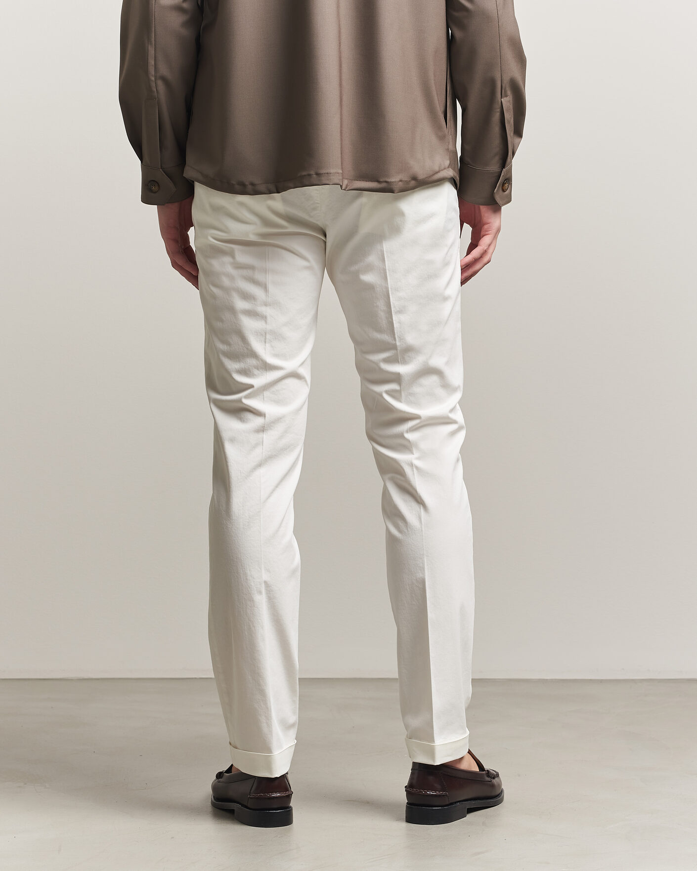 Homme | Pantalons | Briglia 1949 | Slim Fit Cotton Chinos White