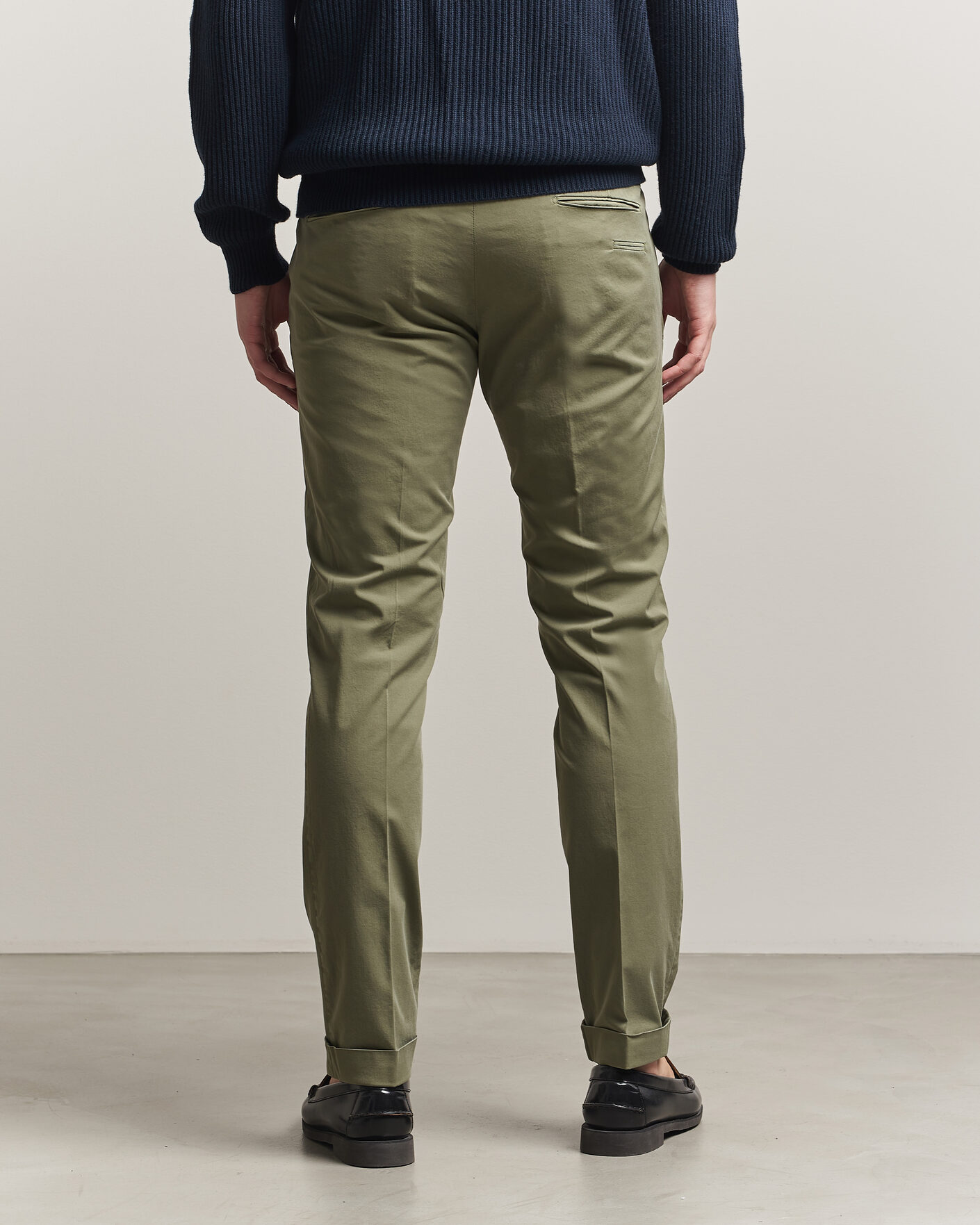 Homme | Pantalons | Briglia 1949 | Slim Fit Cotton Chinos Olive