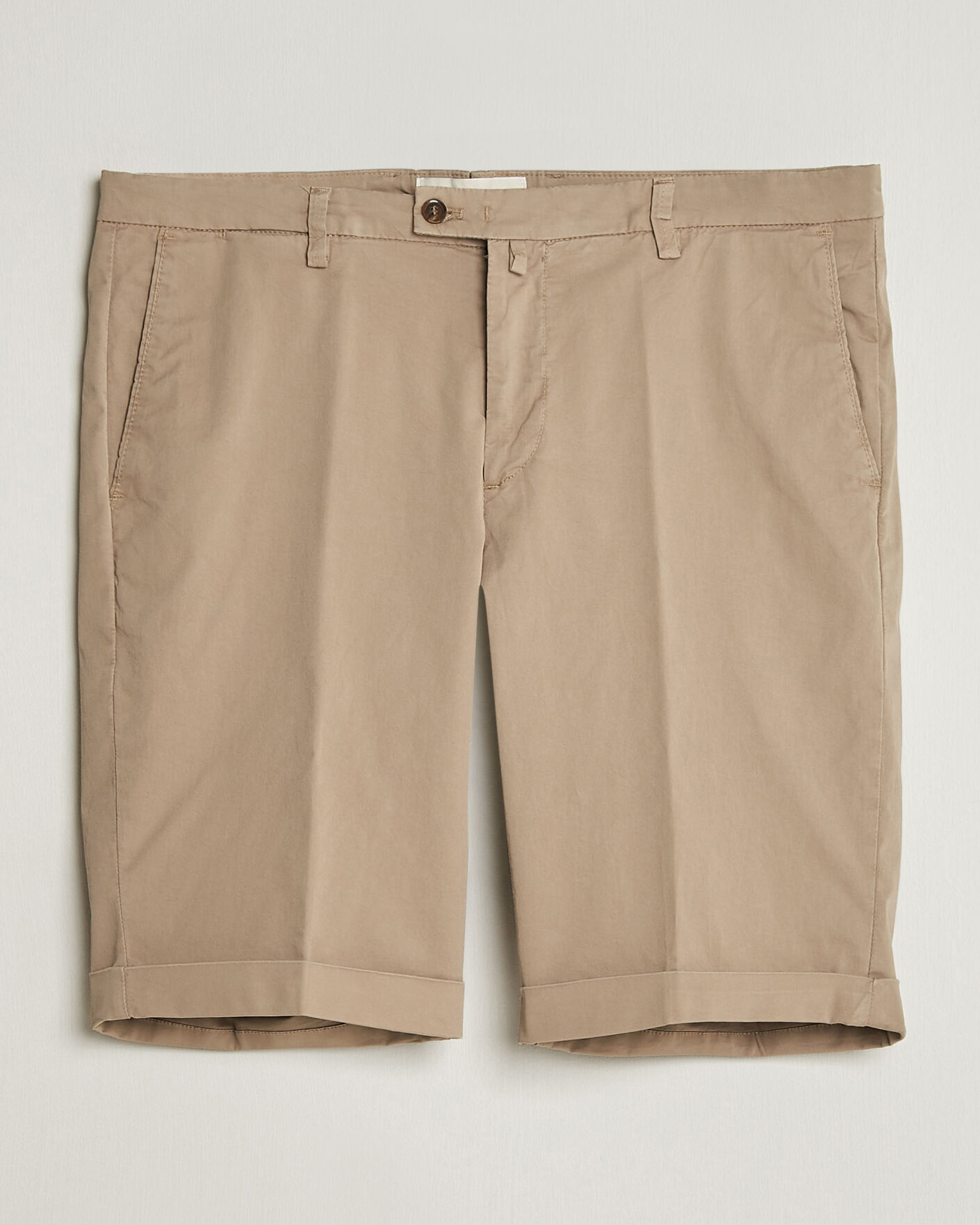 Heren | Korte broek | Briglia 1949 | Cotton Stretch Shorts Taupe