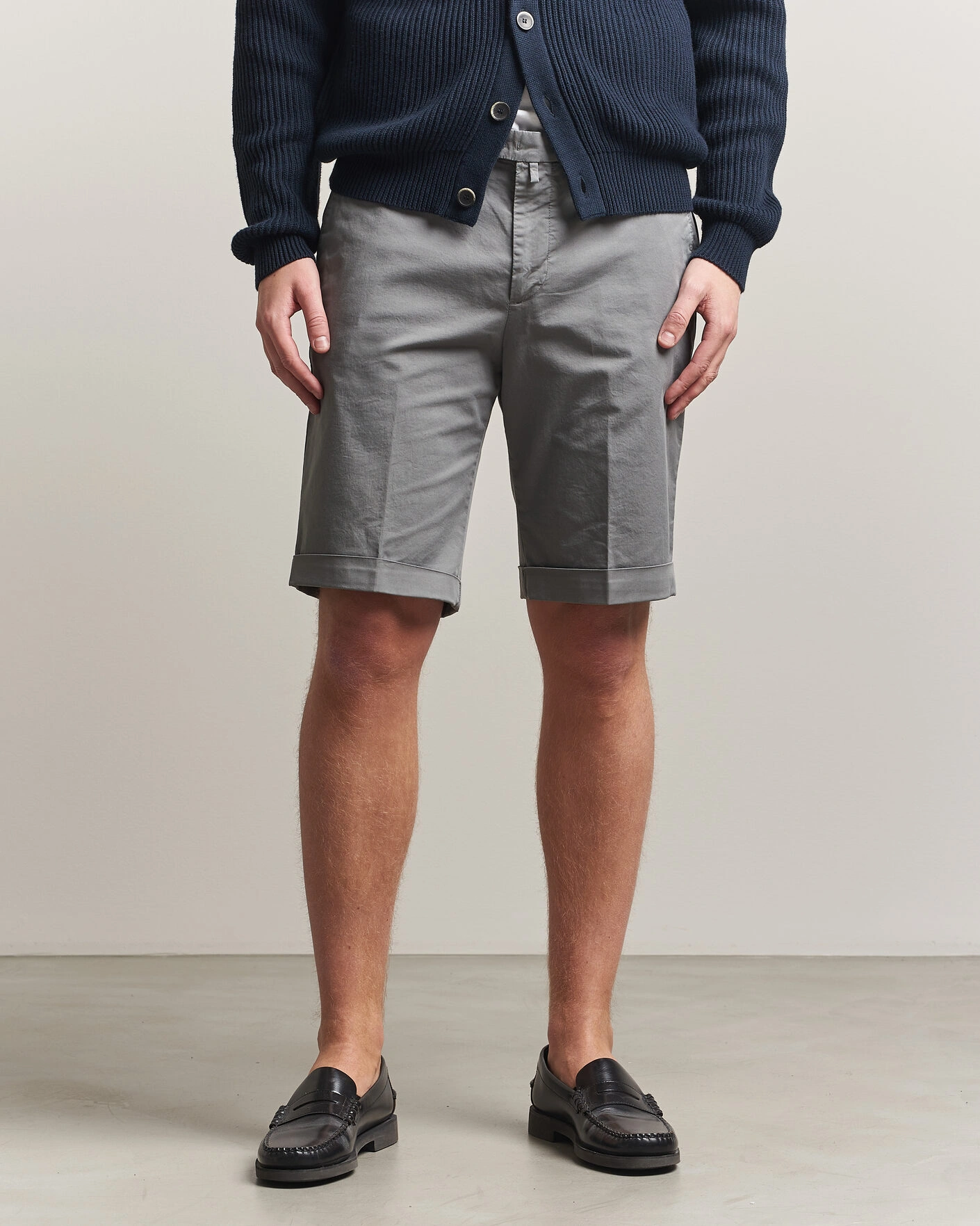 Homme | Shorts | Briglia 1949 | Cotton Stretch Shorts Grey
