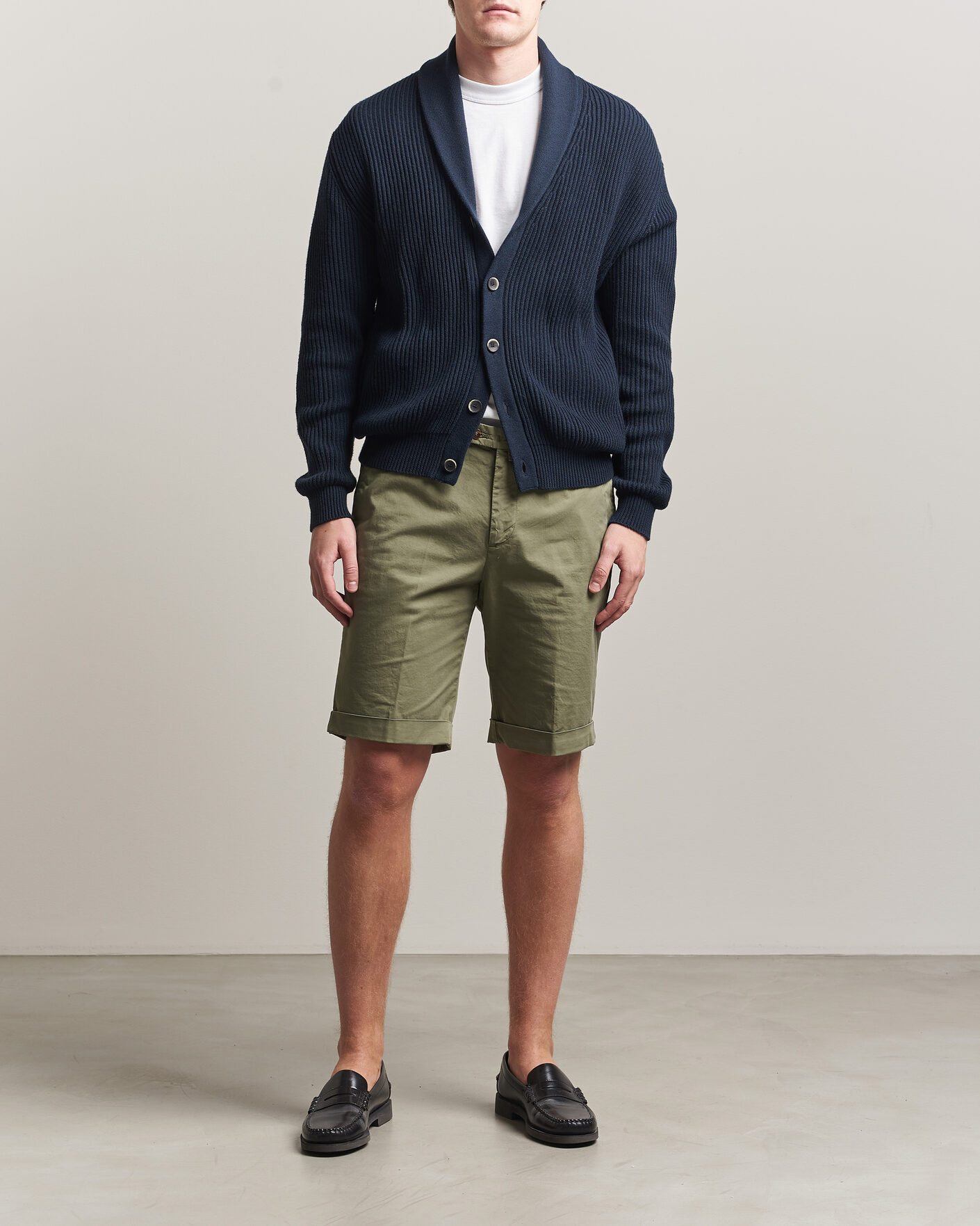 Heren | Korte broek | Briglia 1949 | Cotton Stretch Shorts Olive