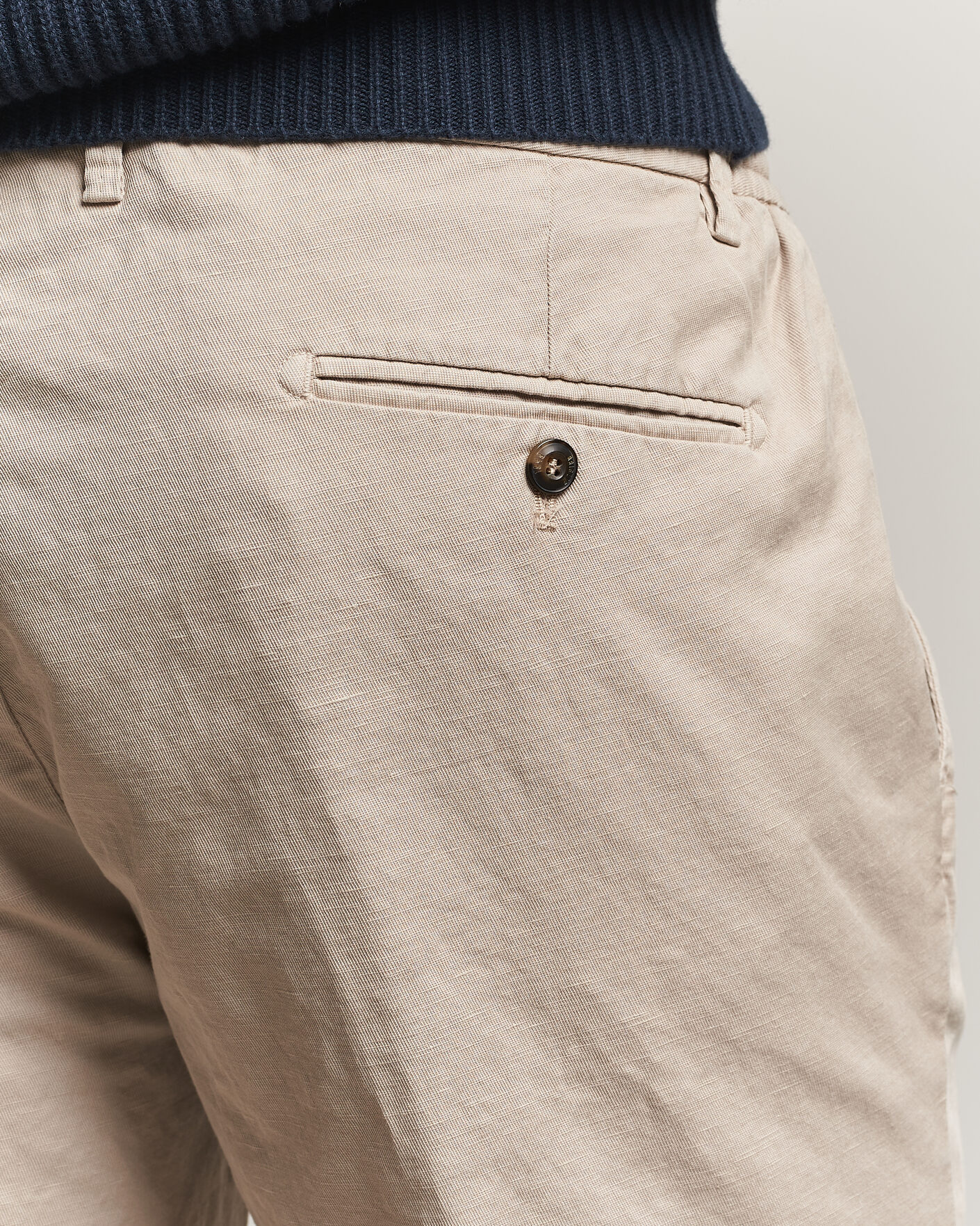 Homme | Shorts | Briglia 1949 | Cotton/Linen Drawstring Shorts Beige